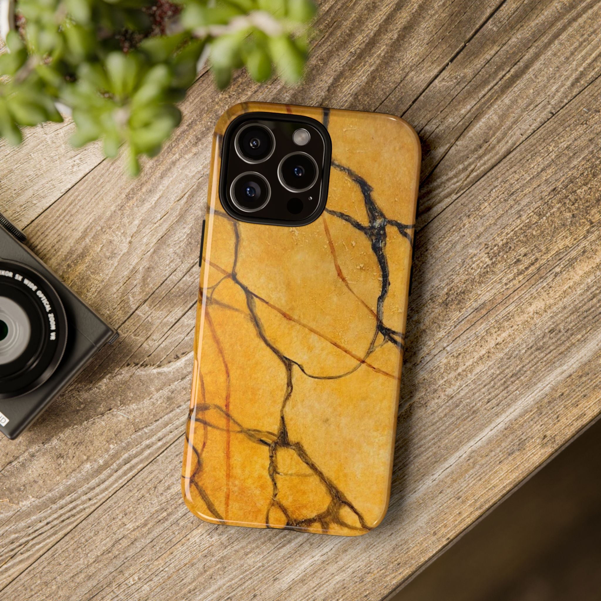 Sexy Gold Marbleized Phone Cases designed by Studio Blitz