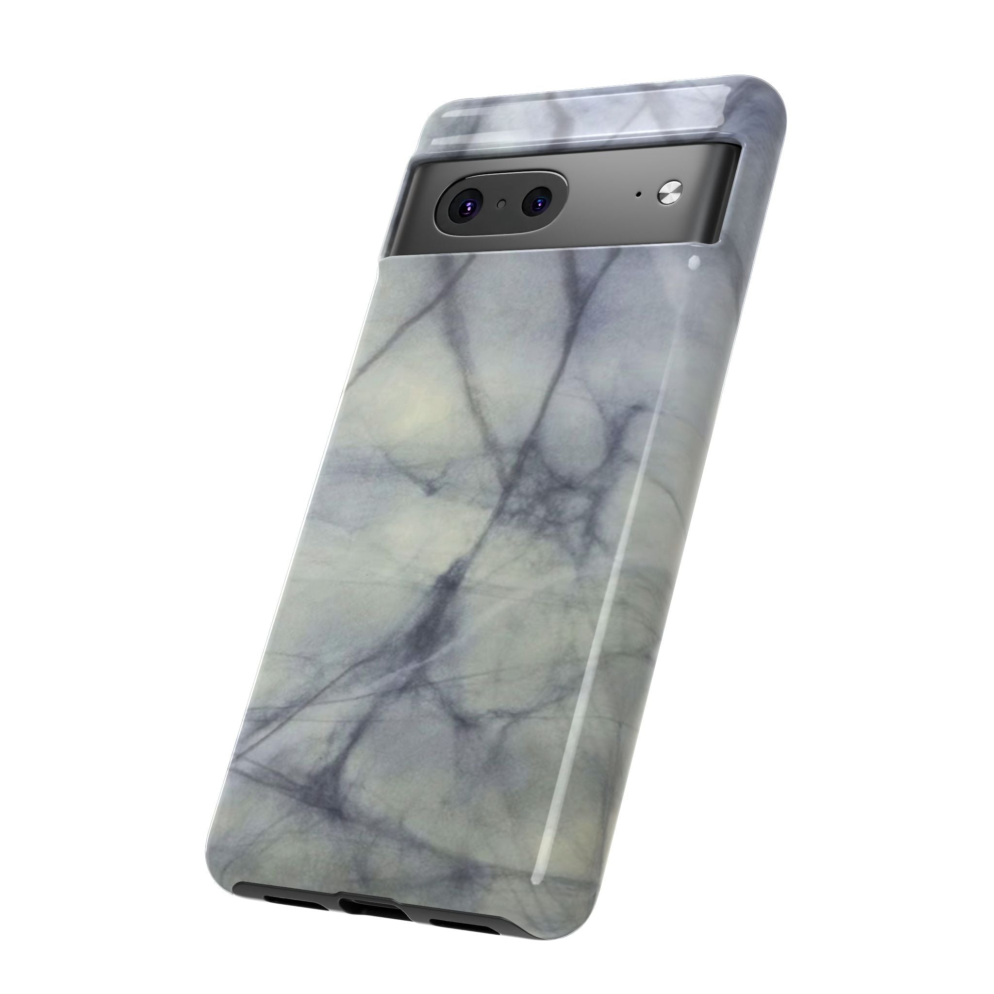 Phone Case, Eye-catching White Marble Look Tough Case by Studio Blitz