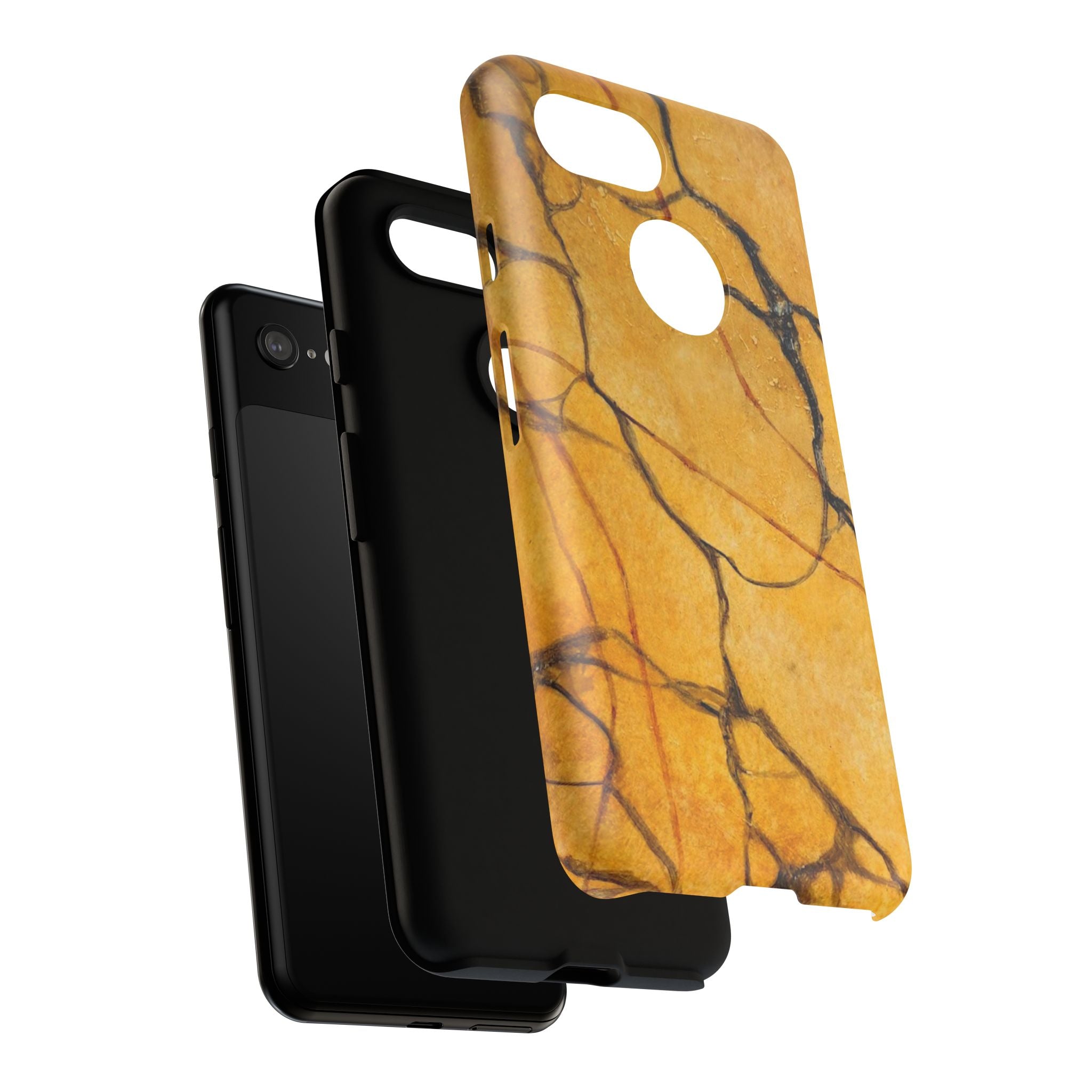Sexy Gold Marbleized Phone Cases designed by Studio Blitz