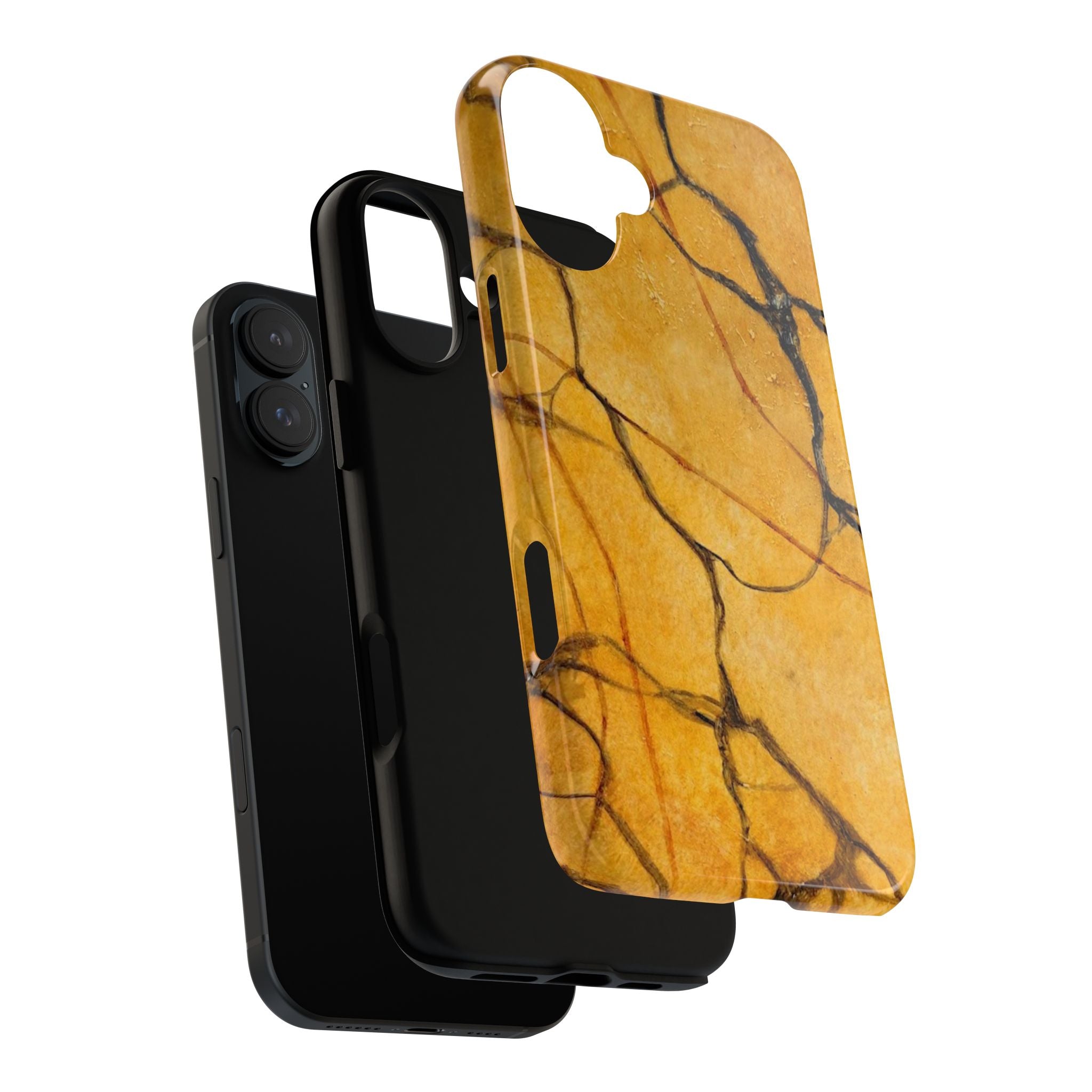 Sexy Gold Marbleized Phone Cases designed by Studio Blitz