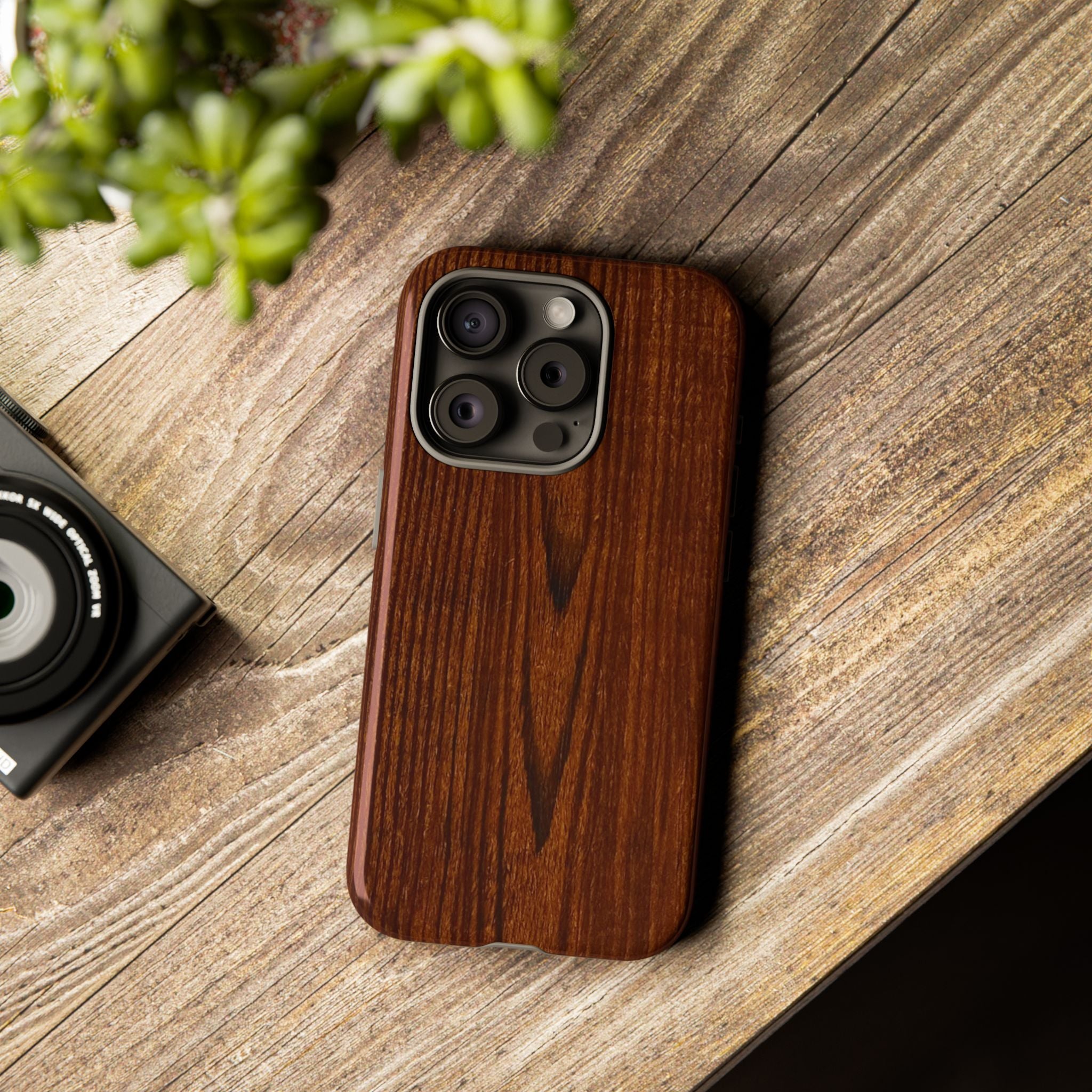 Tough Phone Case in Wooden Design by Studio Blitz