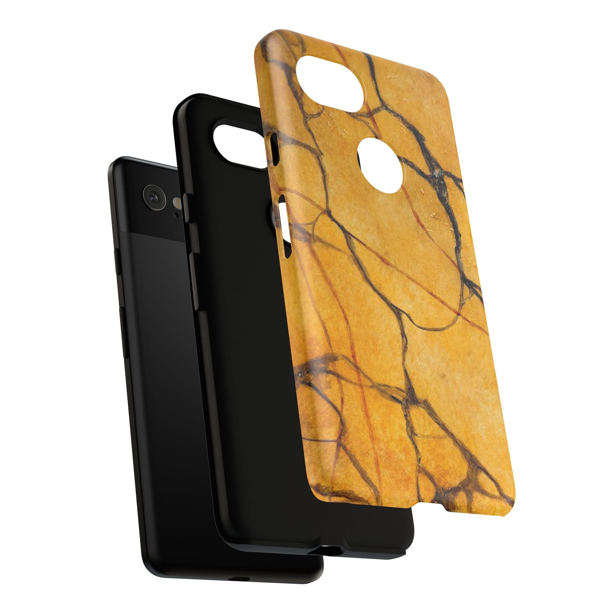Sexy Gold Marbleized Phone Cases designed by Studio Blitz