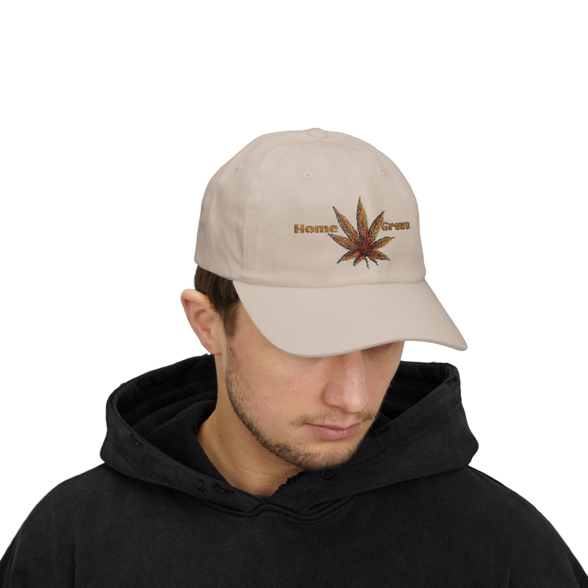 Dad Cap - Home Grown Cannabis Leaf Design by Studio Blitz