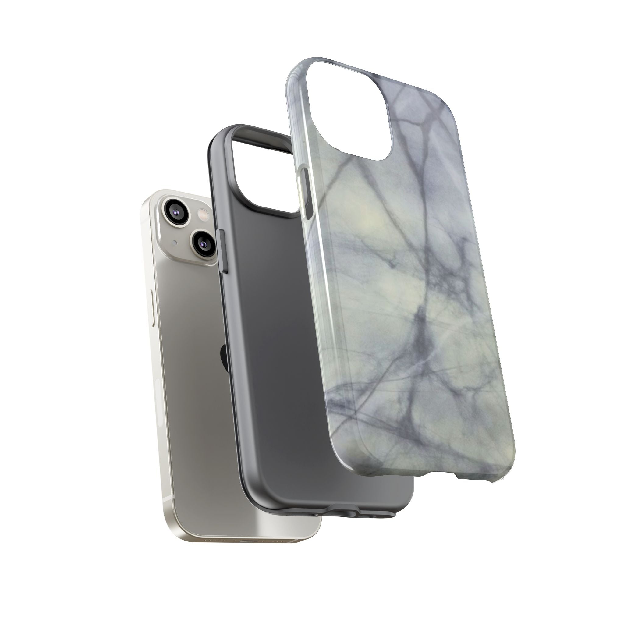 Phone Case, Eye-catching White Marble Look Tough Case by Studio Blitz
