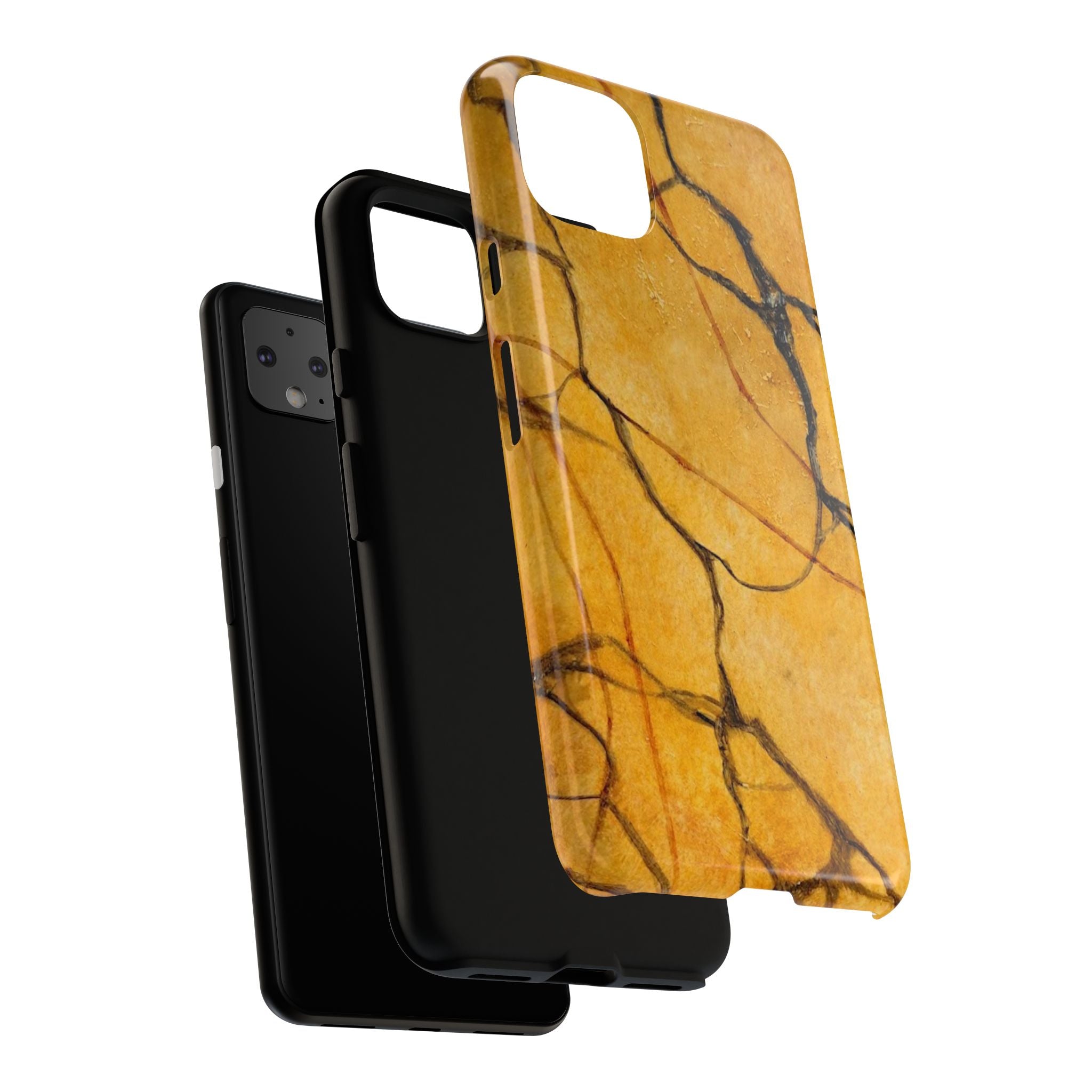 Sexy Gold Marbleized Phone Cases designed by Studio Blitz
