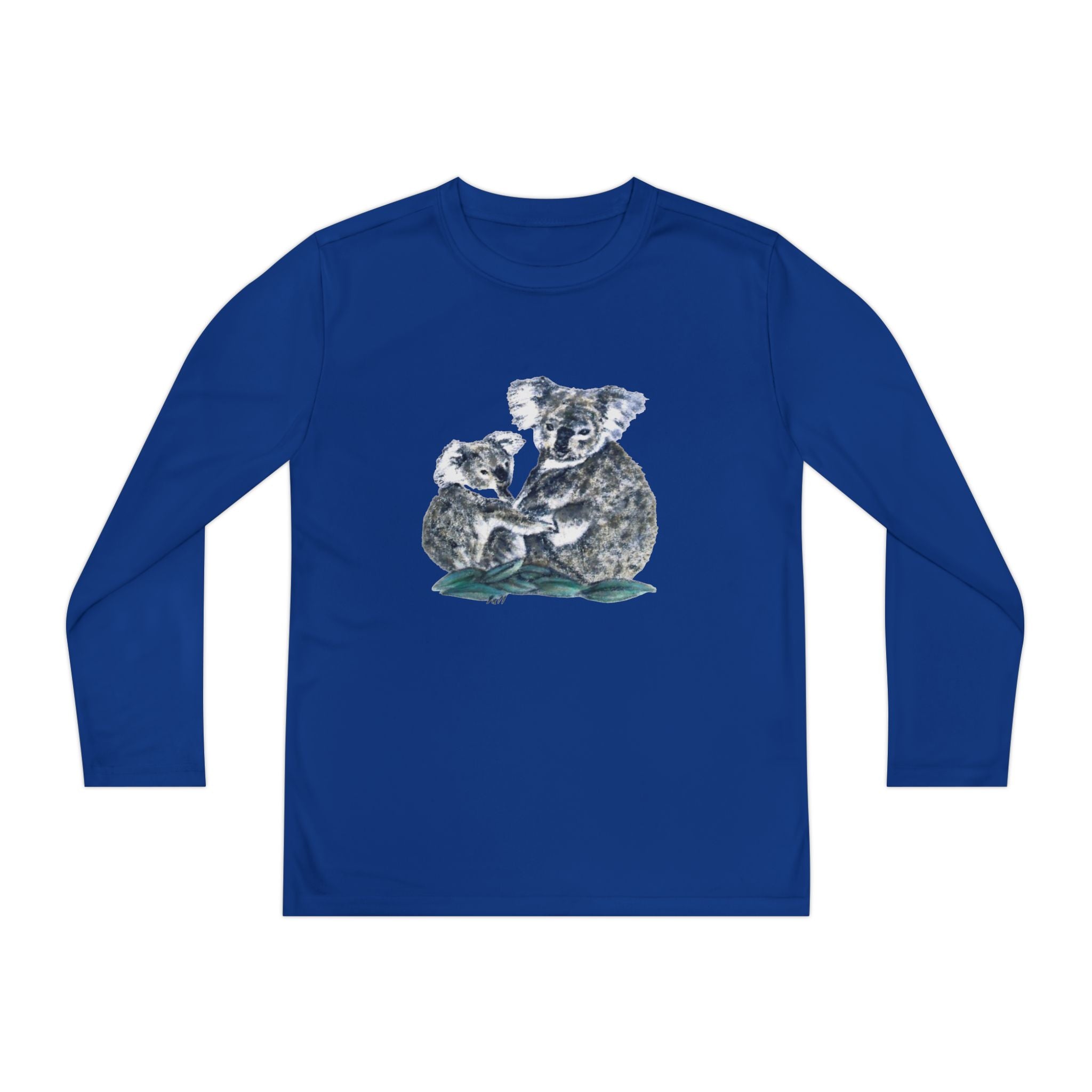 Youth Long Sleeve Tee Koala and Turtle Design