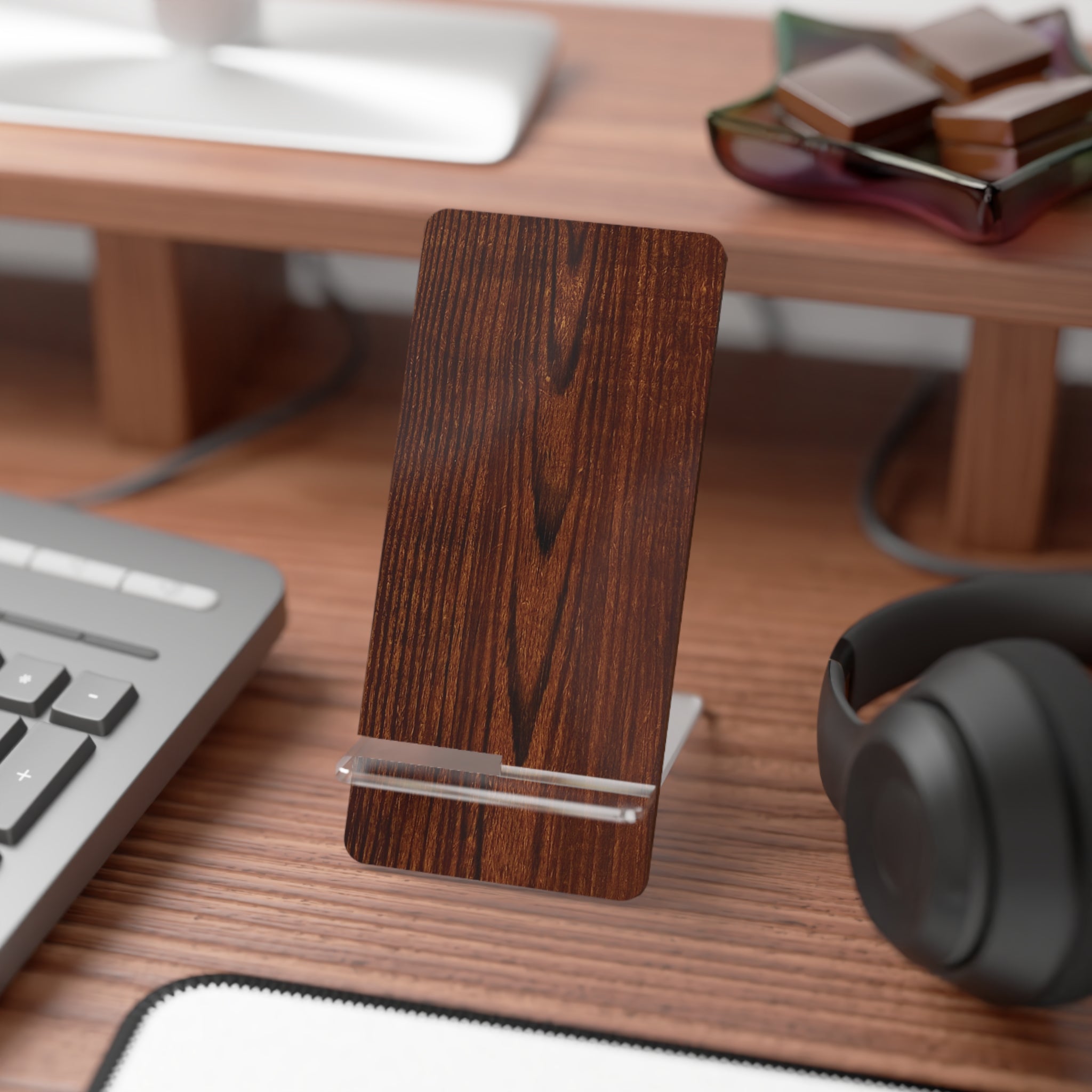 Wooden Art Design Smart Phone Stand