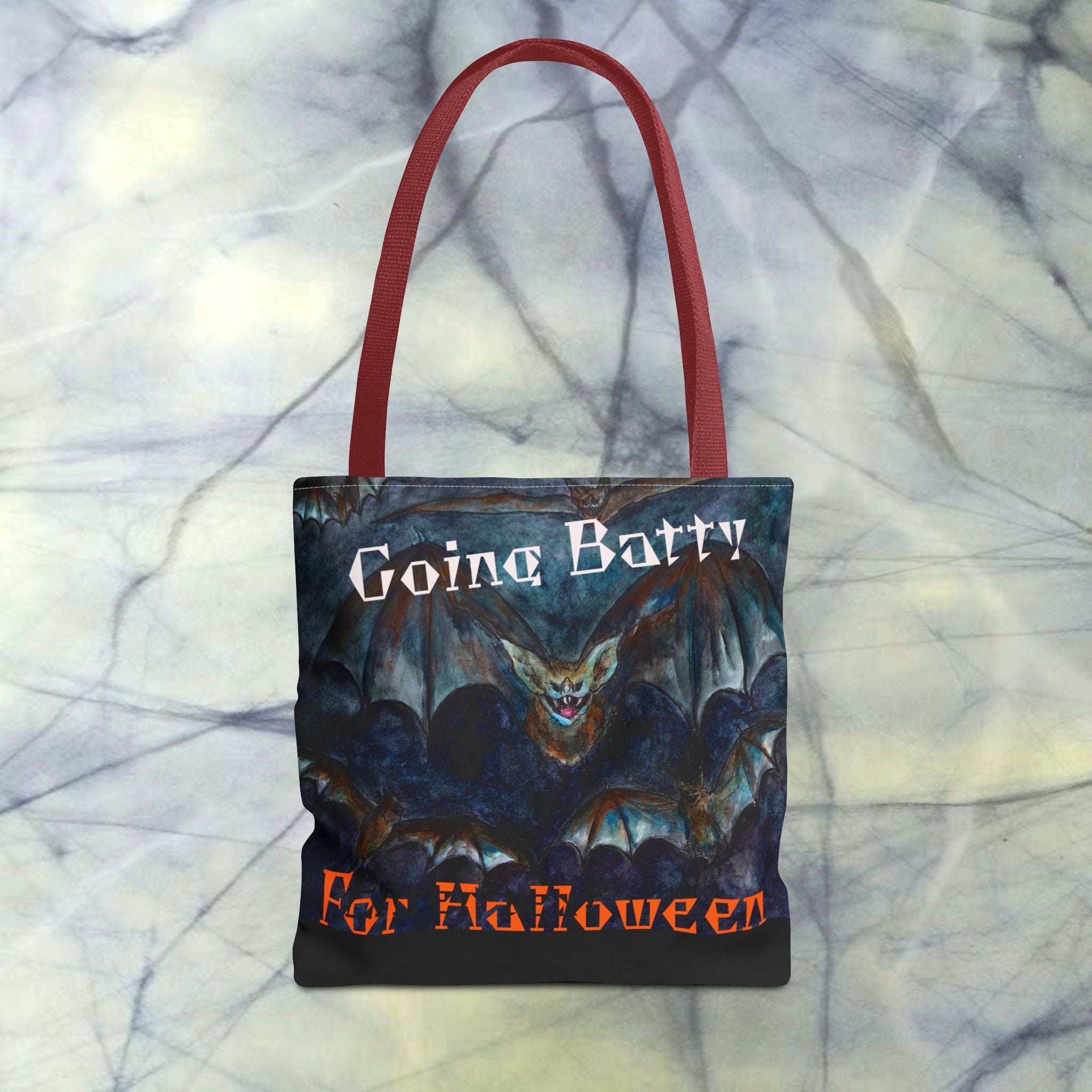 Spooky  Bat Halloween Tote Bag designed by Studio Blitz