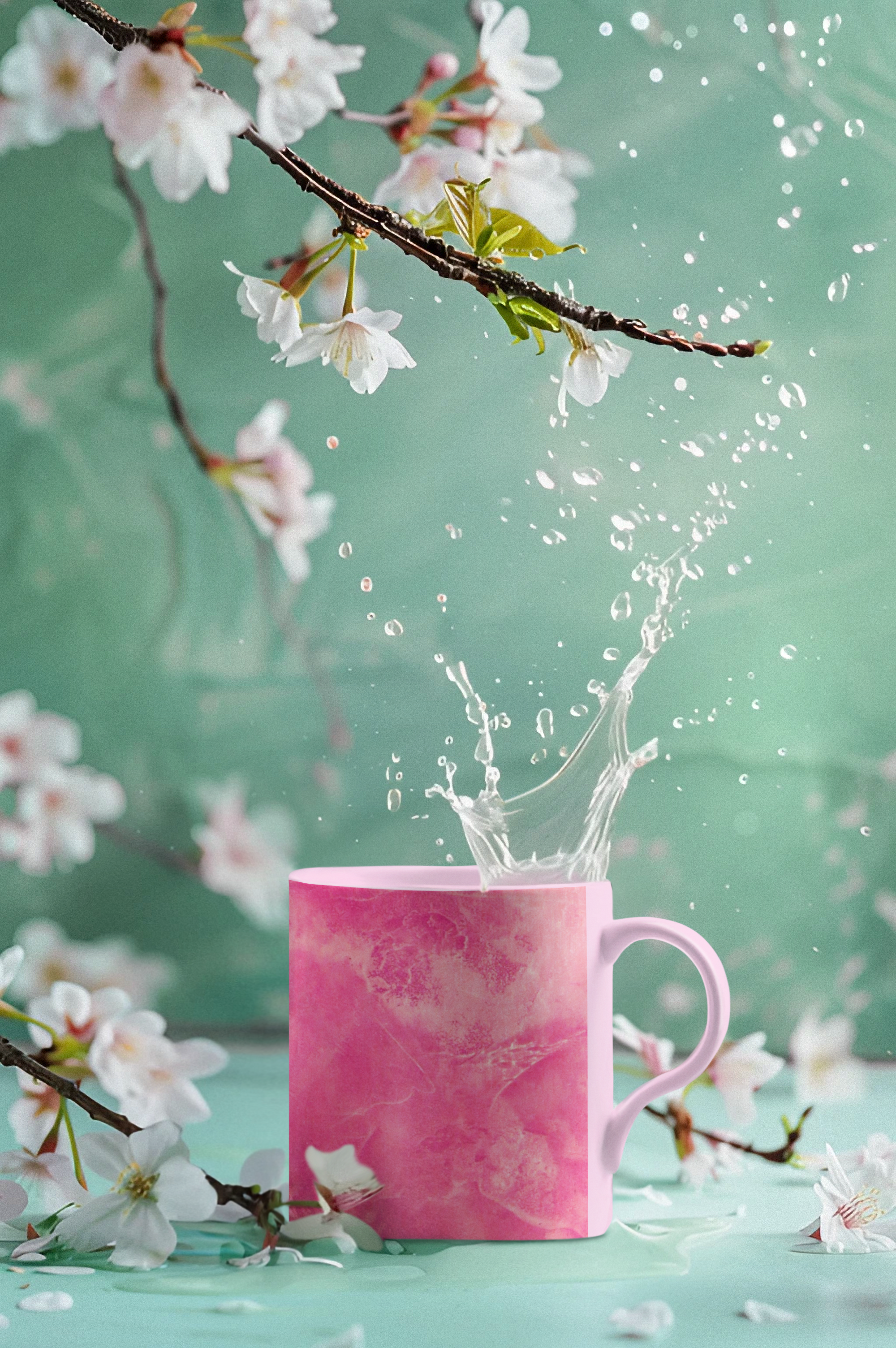 Mug - Abstract Pink to Drink Design by Studio Blitz - 11oz, 15oz