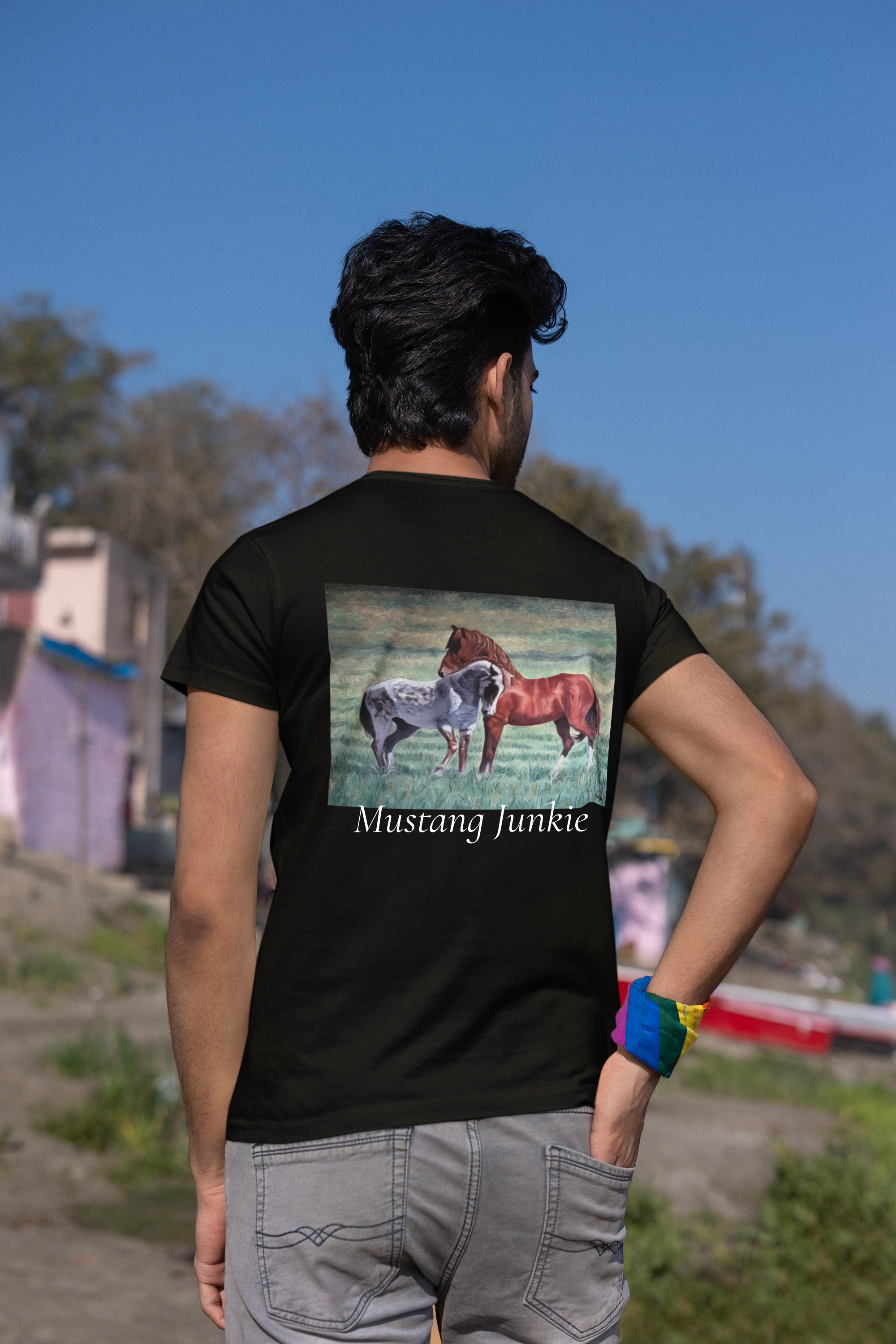 Athletic T-Shirt Wild Mustangs Painted by Studio Blitz