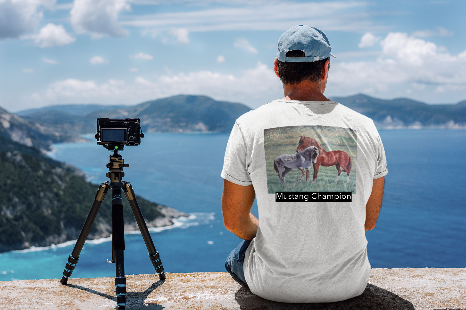 Athletic T-Shirt Wild Mustangs Painted by Studio Blitz