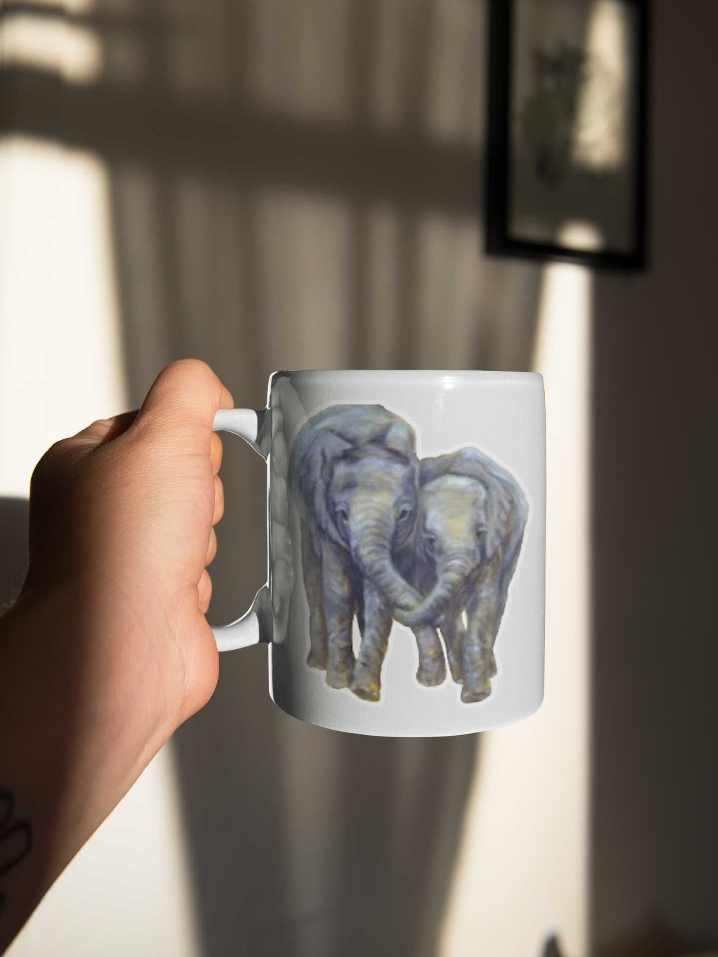 Elephant Besties Mug Painted by Studio Blitz