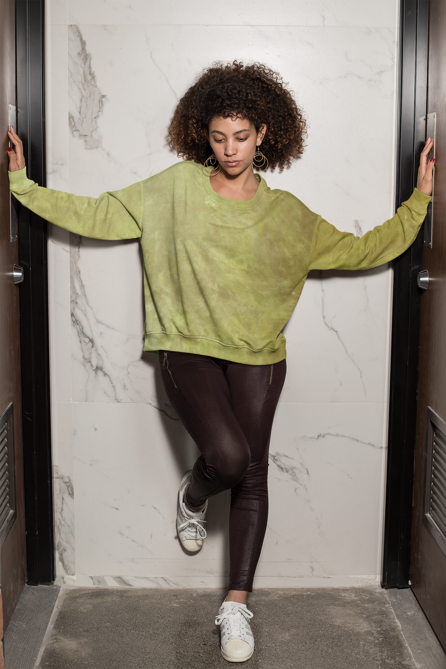 Unisex Sweatshirt Shows Off Earthy Gradient Art Design by Studio Blitz