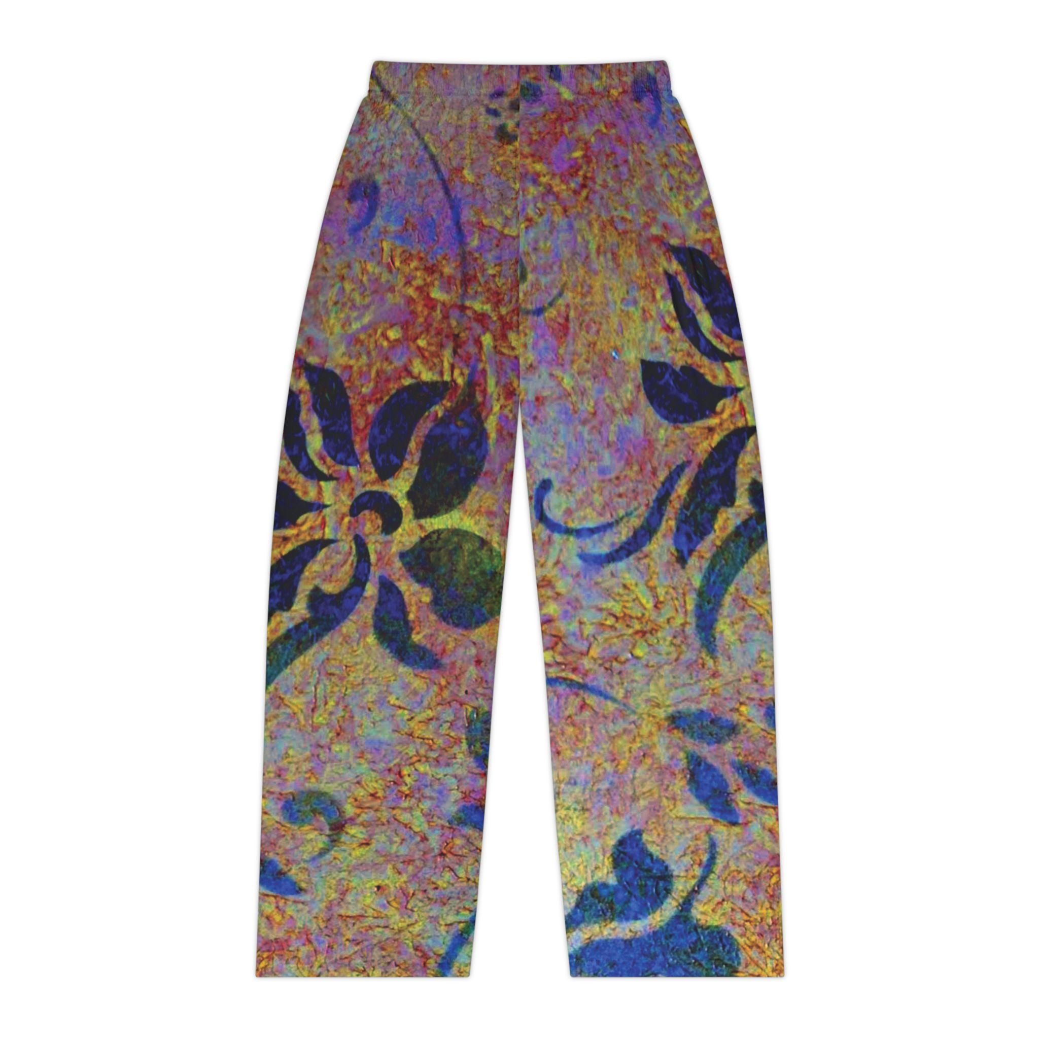 Colorful Floral Women's Pajama Pants designed by Studio Blitz