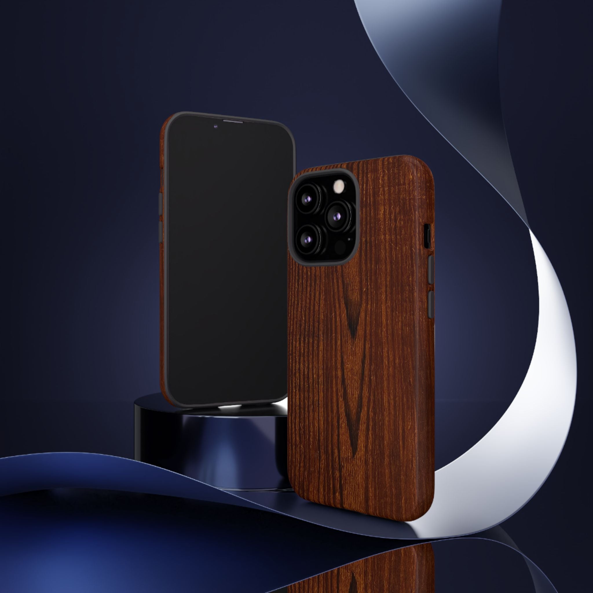 Tough Phone Case in Wooden Design by Studio Blitz