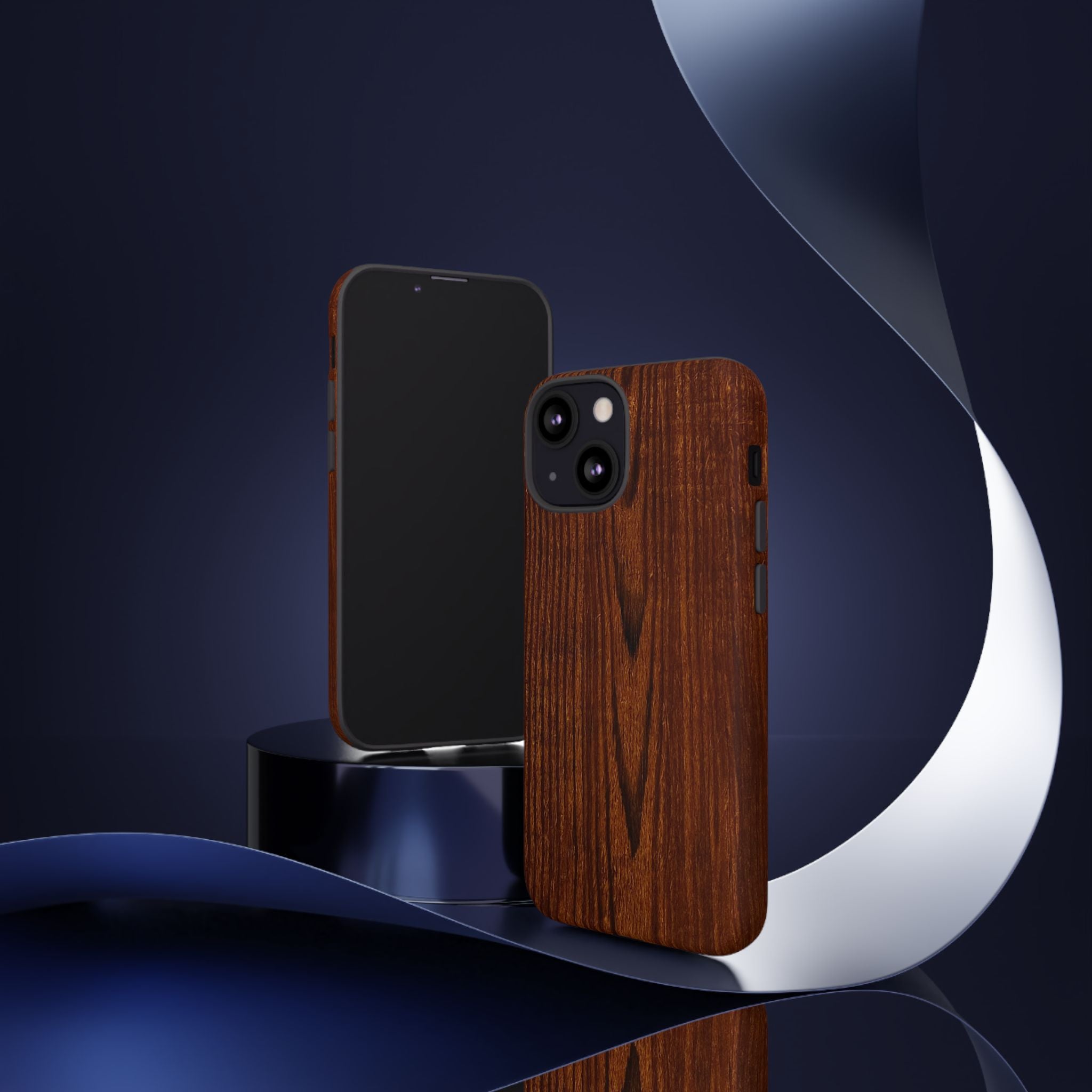 Tough Phone Case in Wooden Design by Studio Blitz