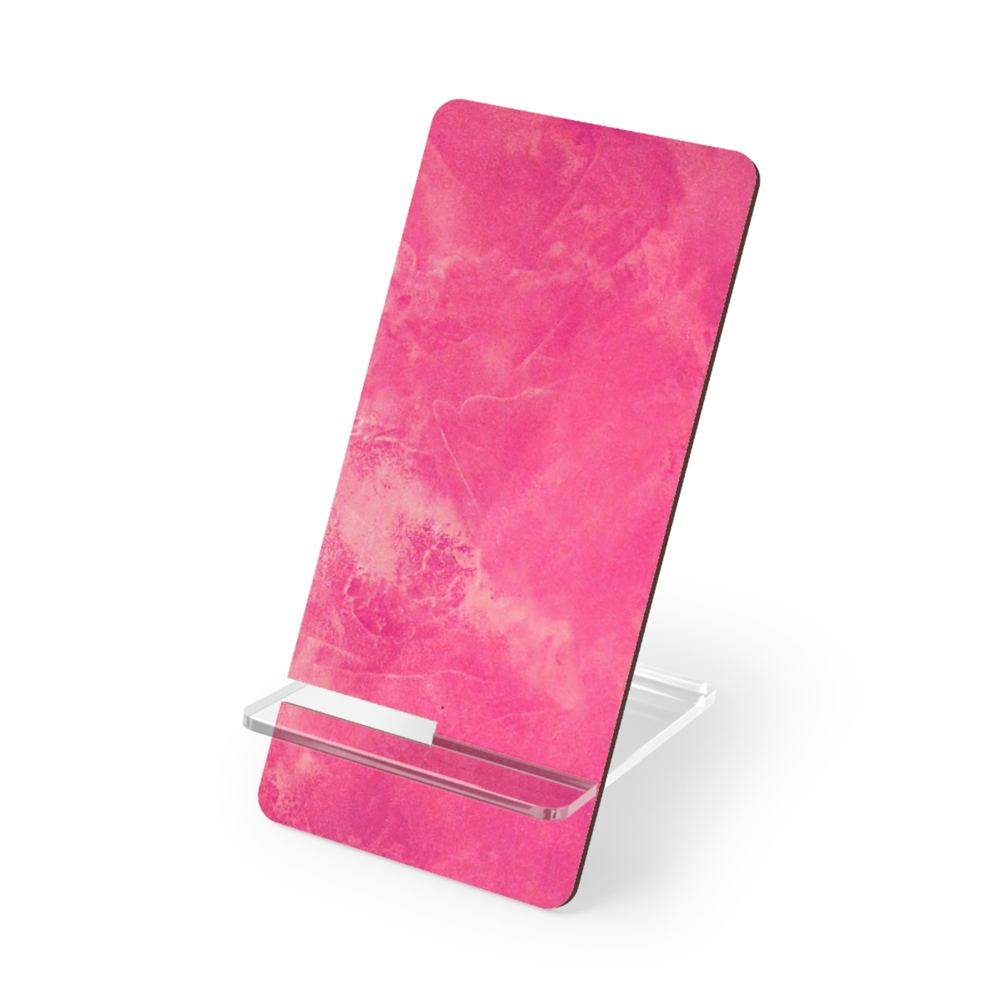 Smartphone Stand, Hot Pink Marble Design by Studio Blitz