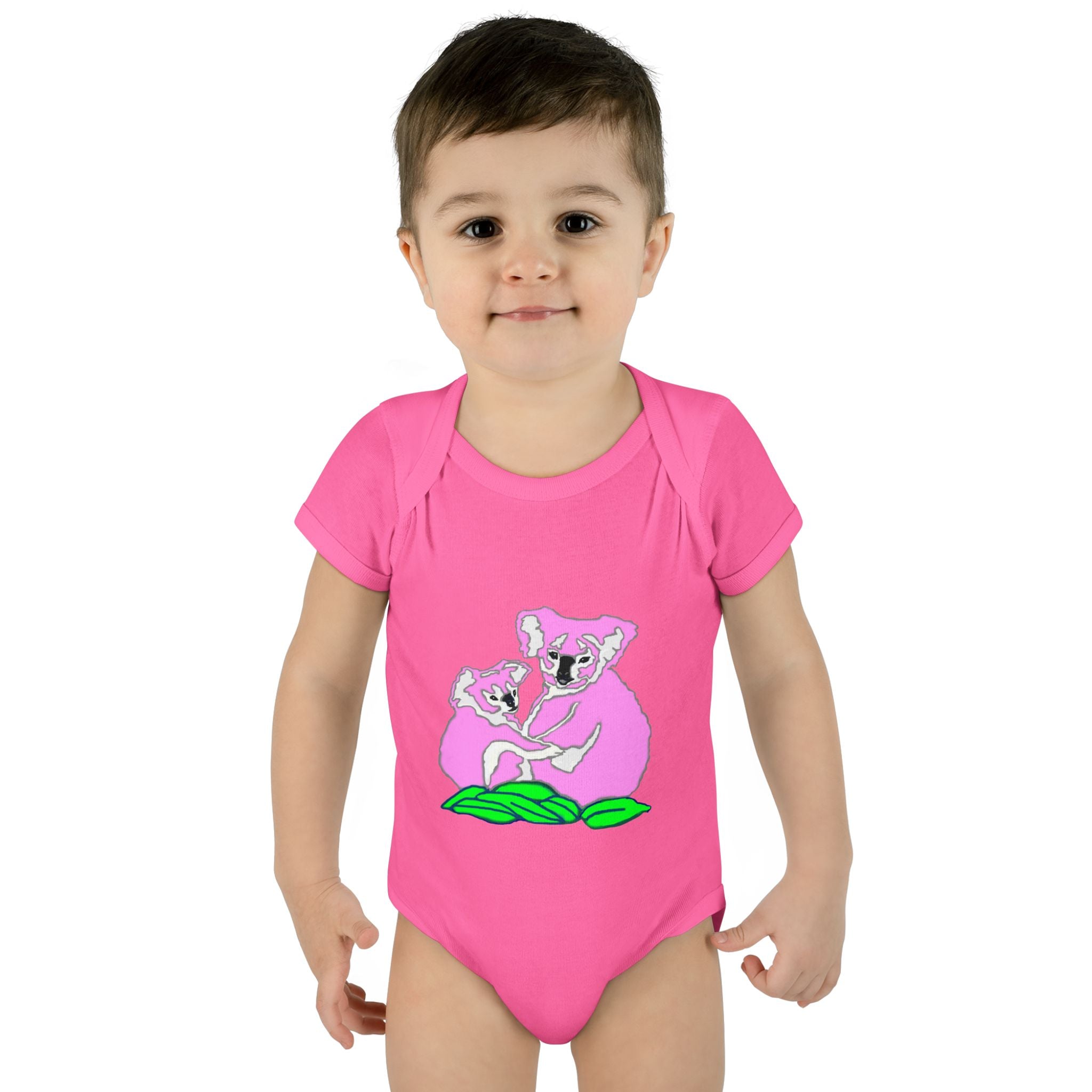 So Cute Pink Koalas designed by Studio Blitz Infant to 24 Mo. Bodysuit