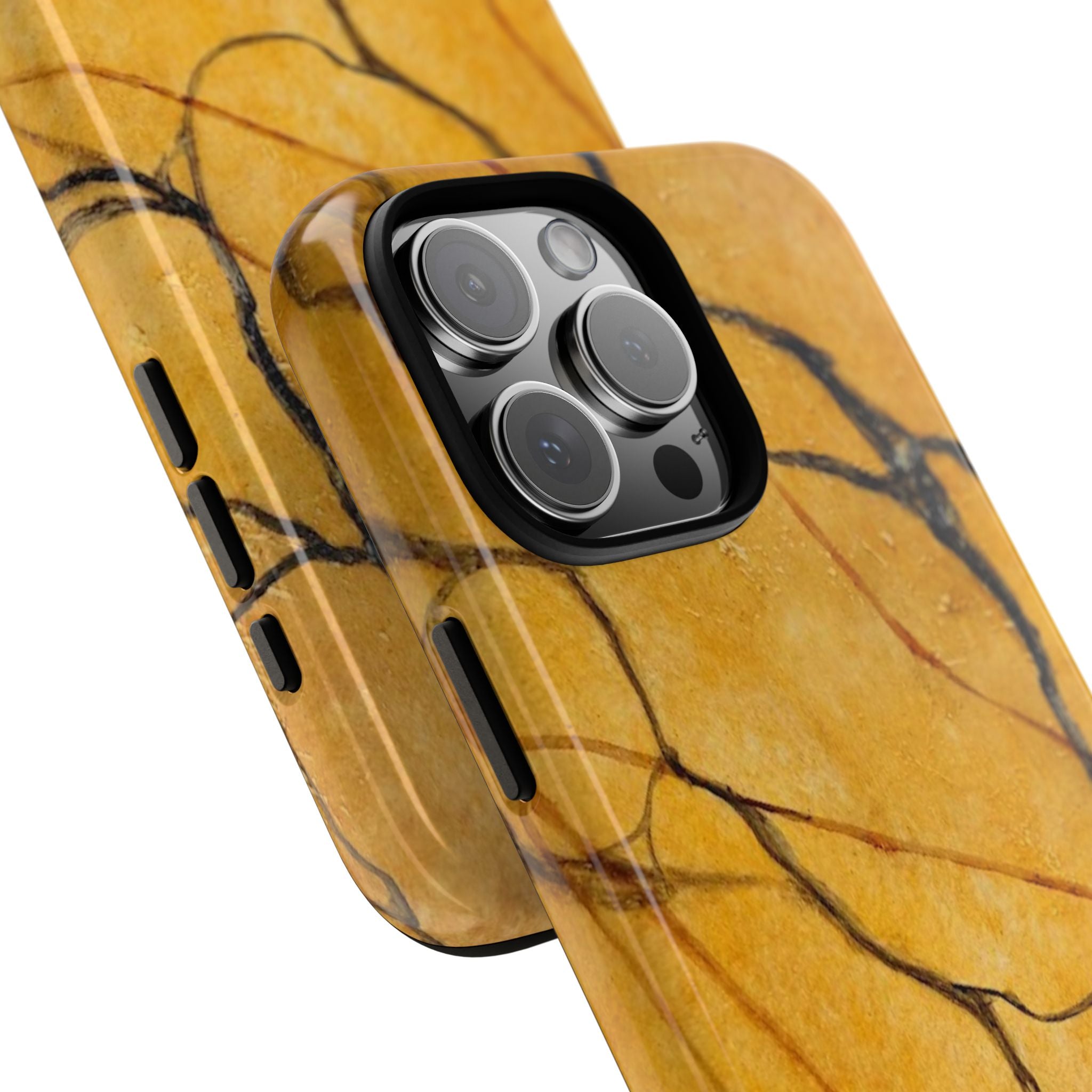 Sexy Gold Marbleized Phone Cases designed by Studio Blitz