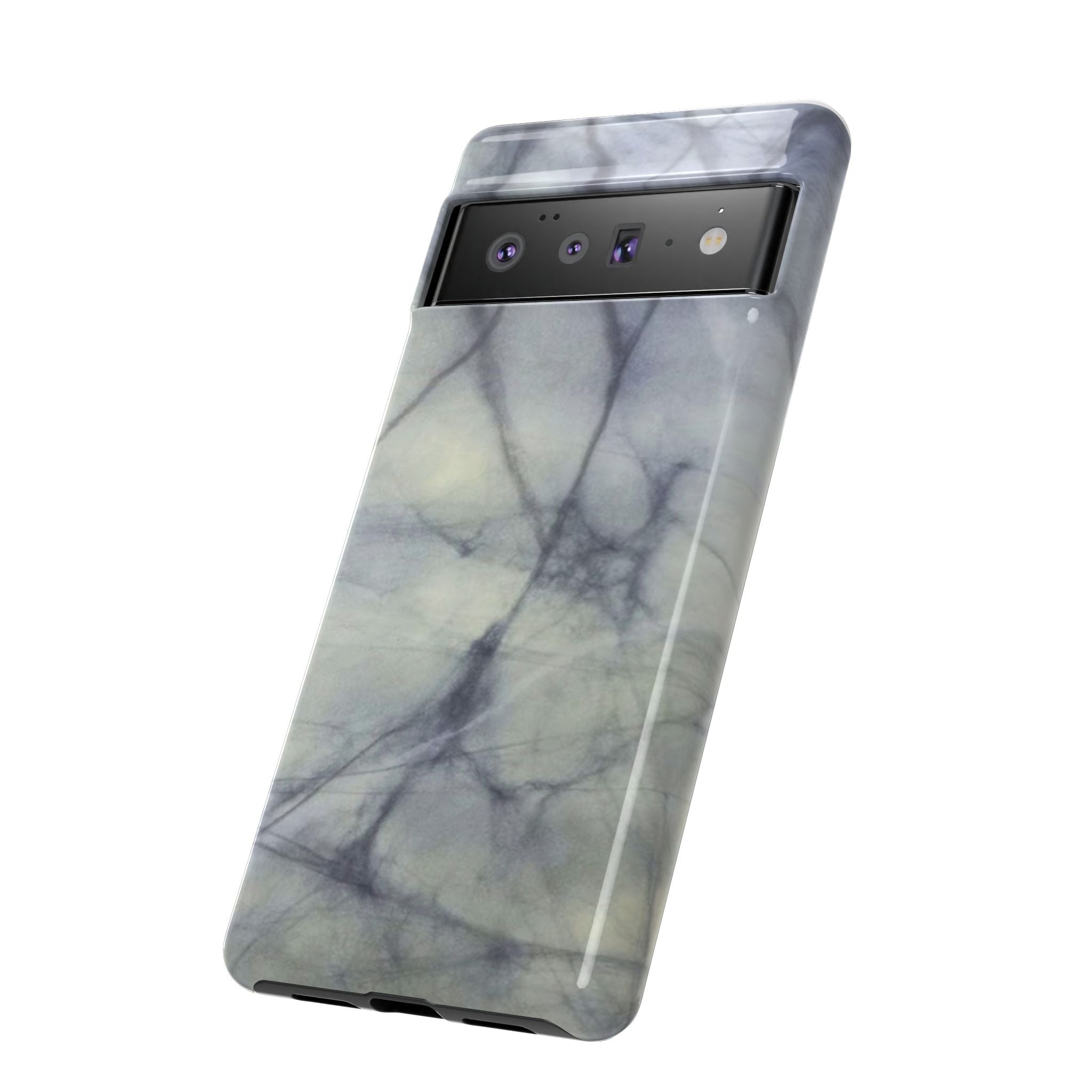 Phone Case, Eye-catching White Marble Look Tough Case by Studio Blitz