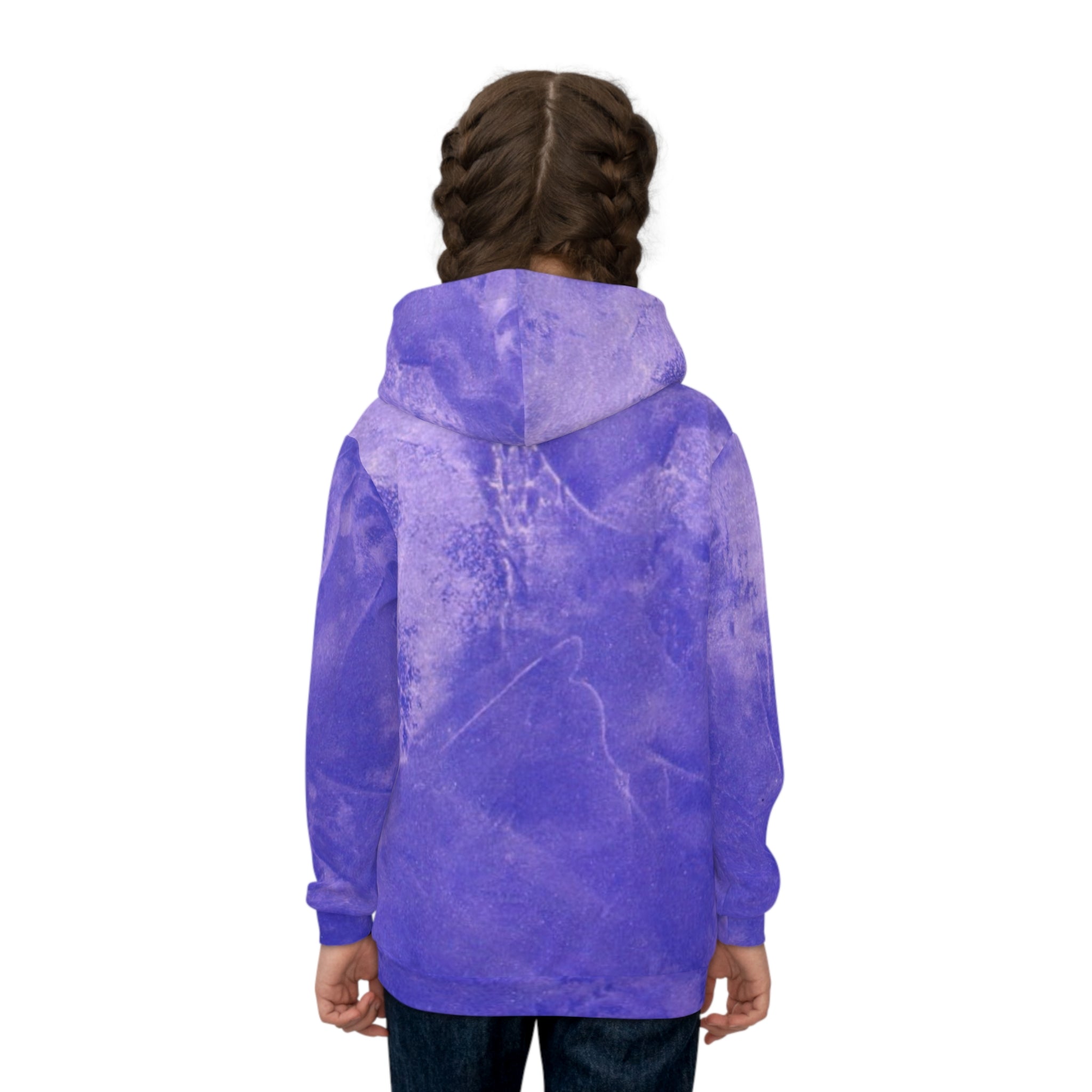 Blue Abstract Children's Hoodie by Studio Blitz