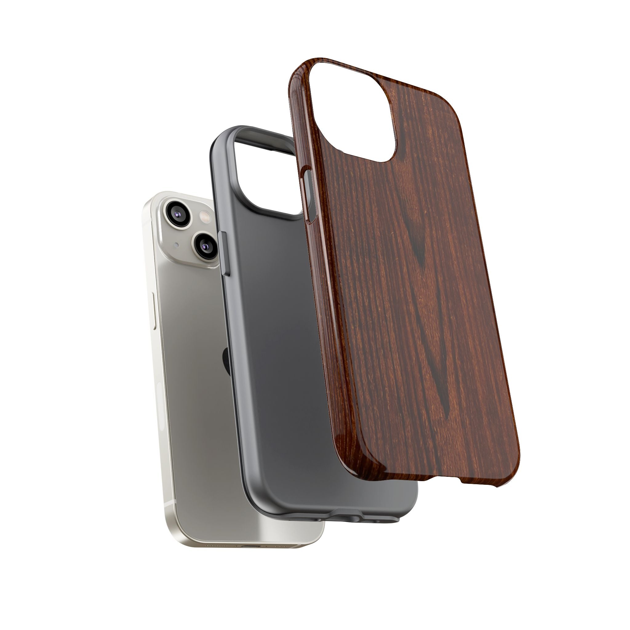 Tough Phone Case in Wooden Design by Studio Blitz