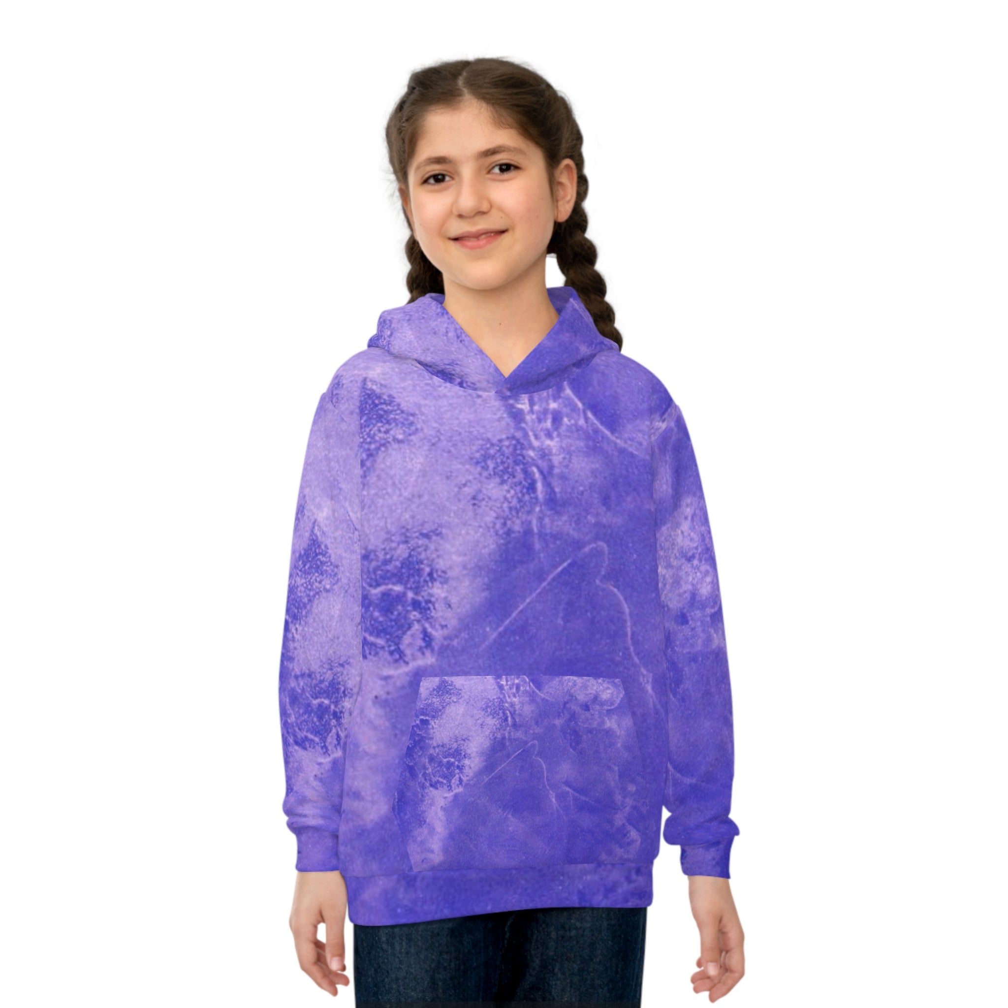 Blue Abstract Children's Hoodie by Studio Blitz