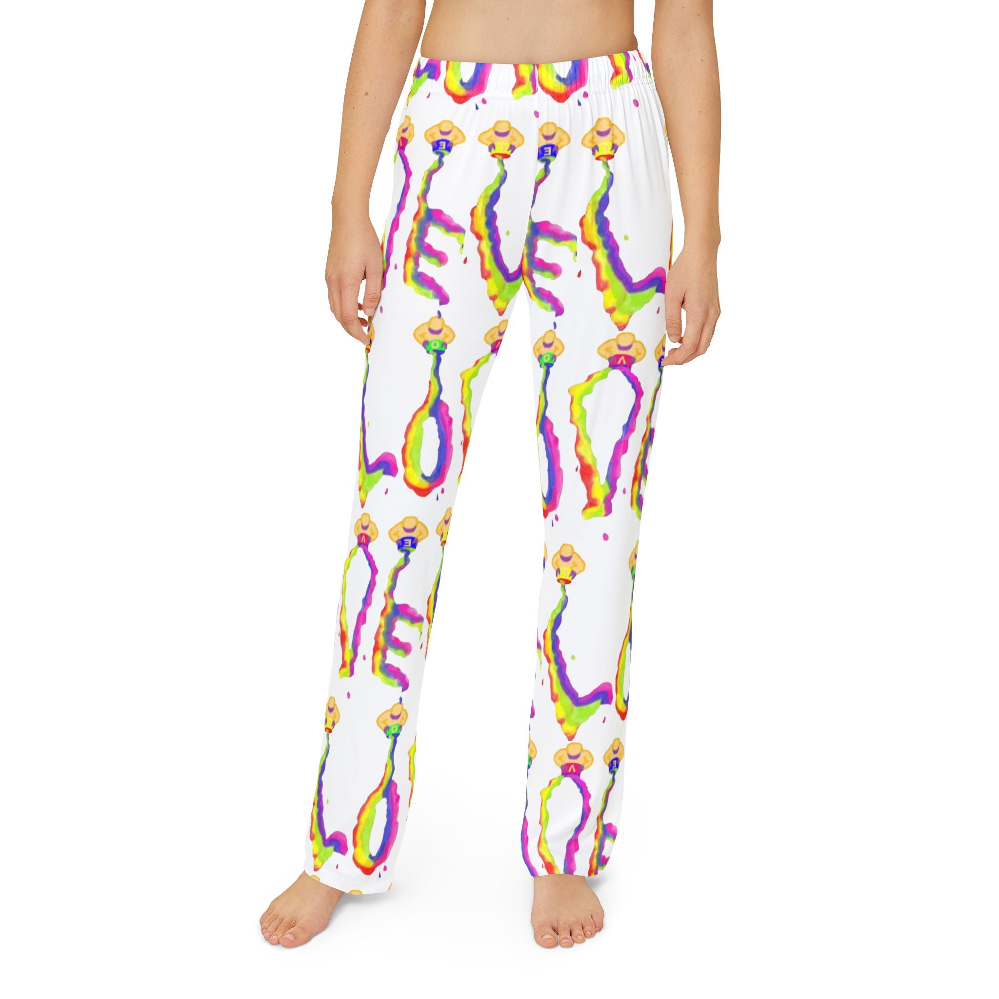 Kidz Colorful LOVE Pajama Pants - Art Painted by Studio Blitz