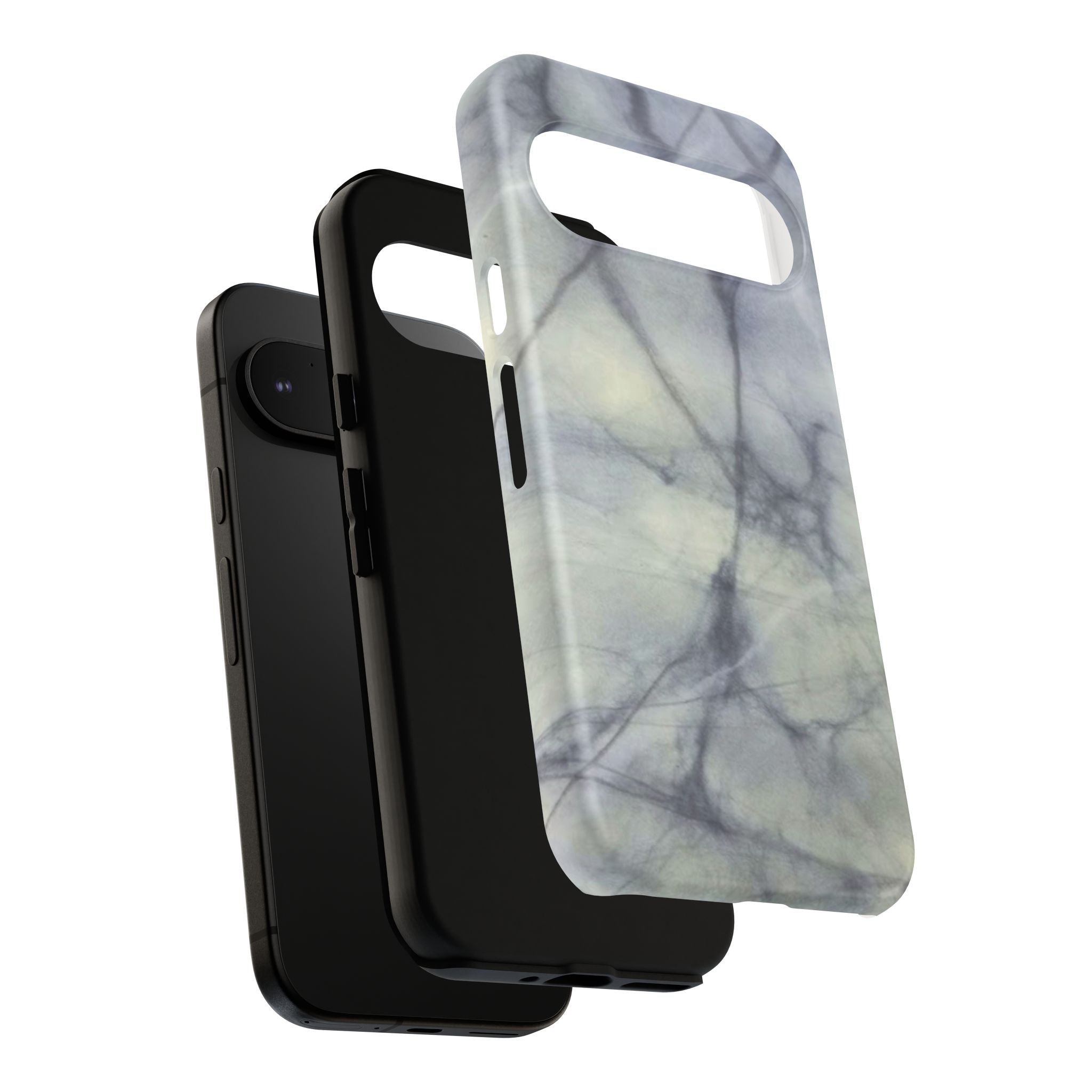 Phone Case, Eye-catching White Marble Look Tough Case by Studio Blitz
