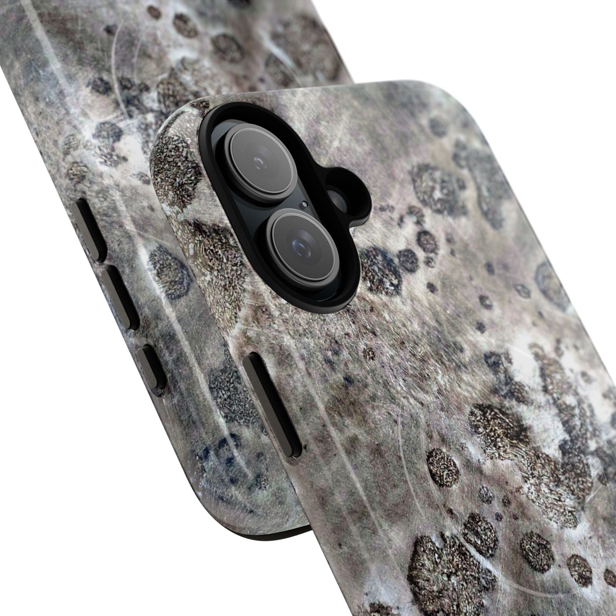 Tough Magnetic Phone Case with Moon Rock Art Design by Studio Blitz