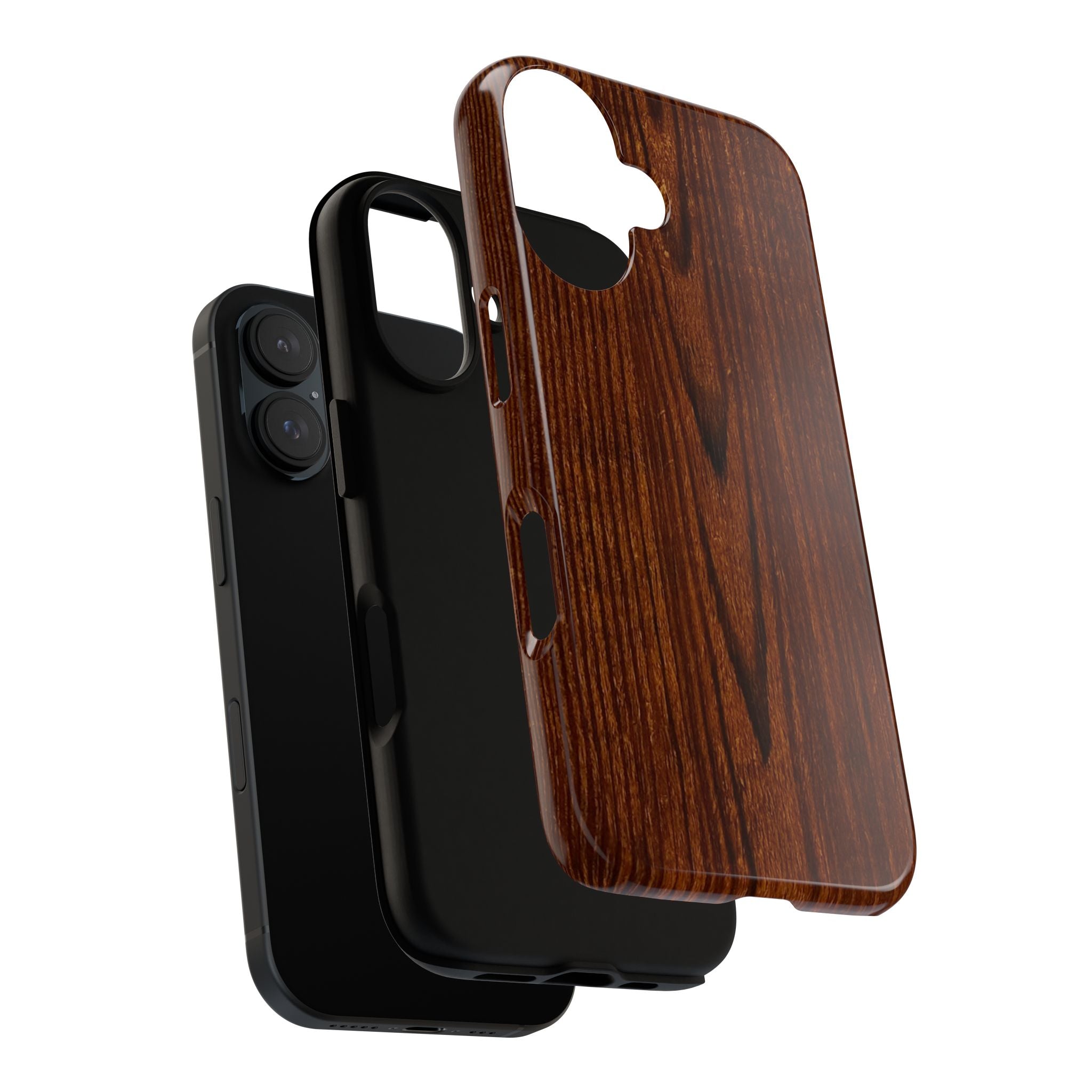 Tough Phone Case in Wooden Design by Studio Blitz