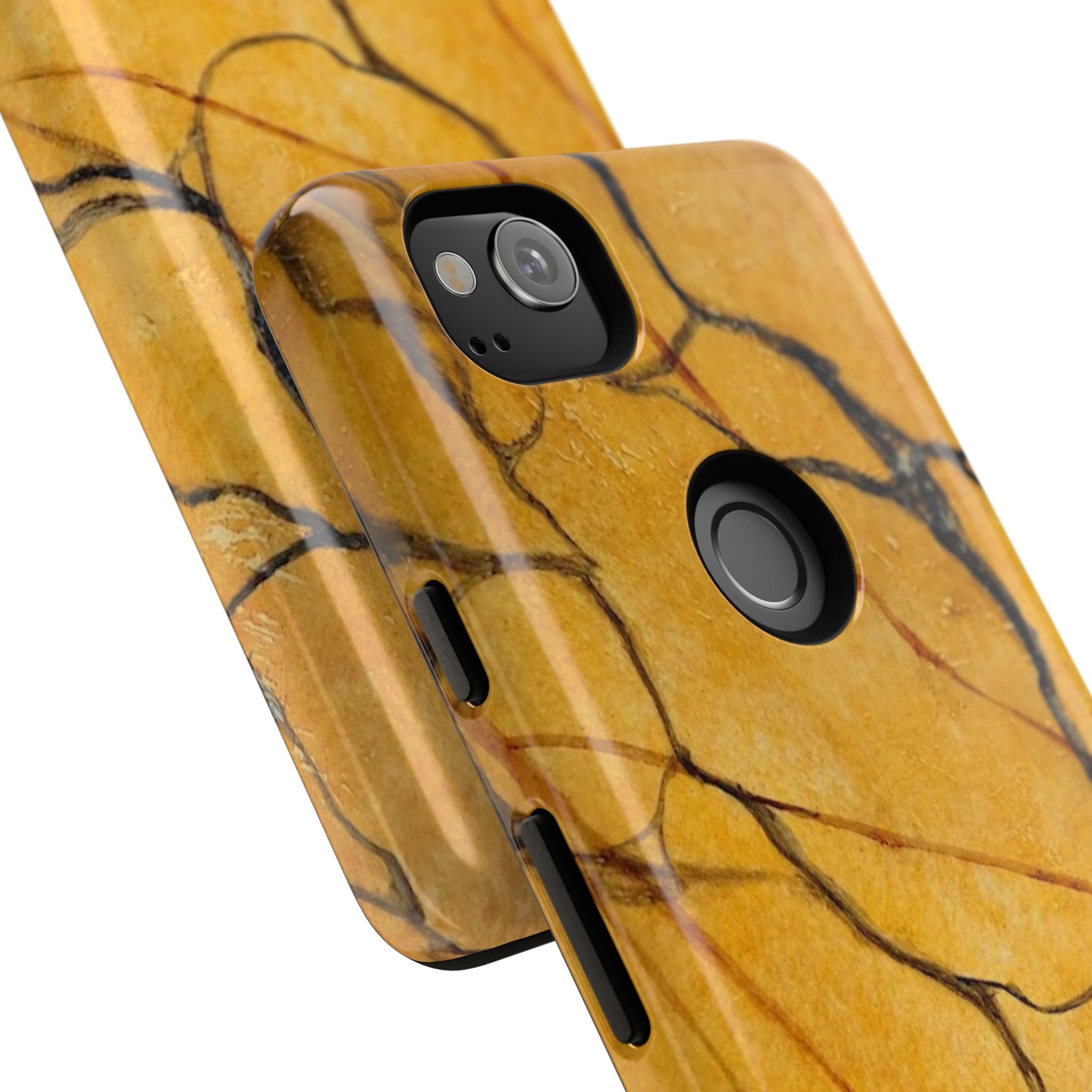 Sexy Gold Marbleized Phone Cases designed by Studio Blitz
