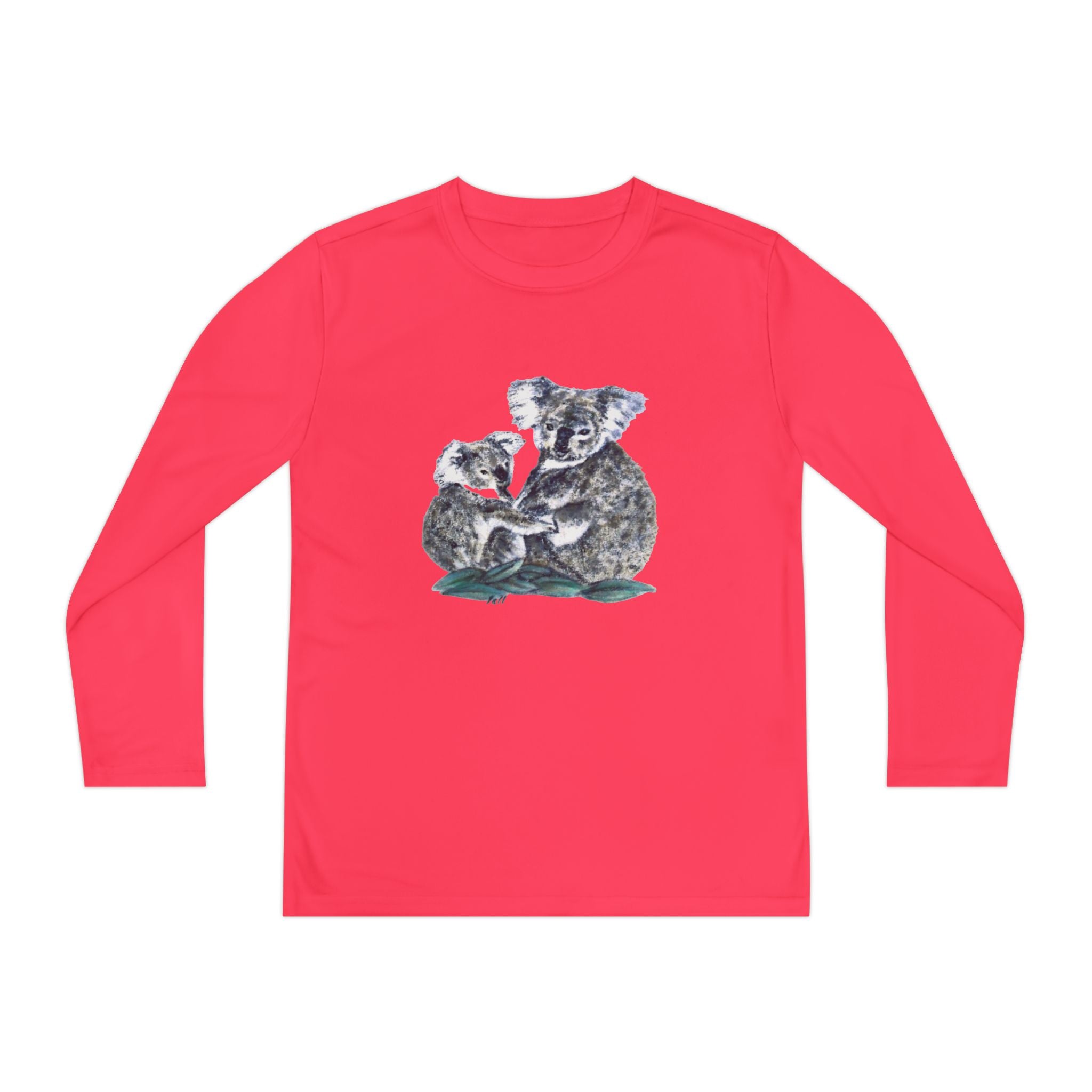 Youth Long Sleeve Tee Koala and Turtle Design