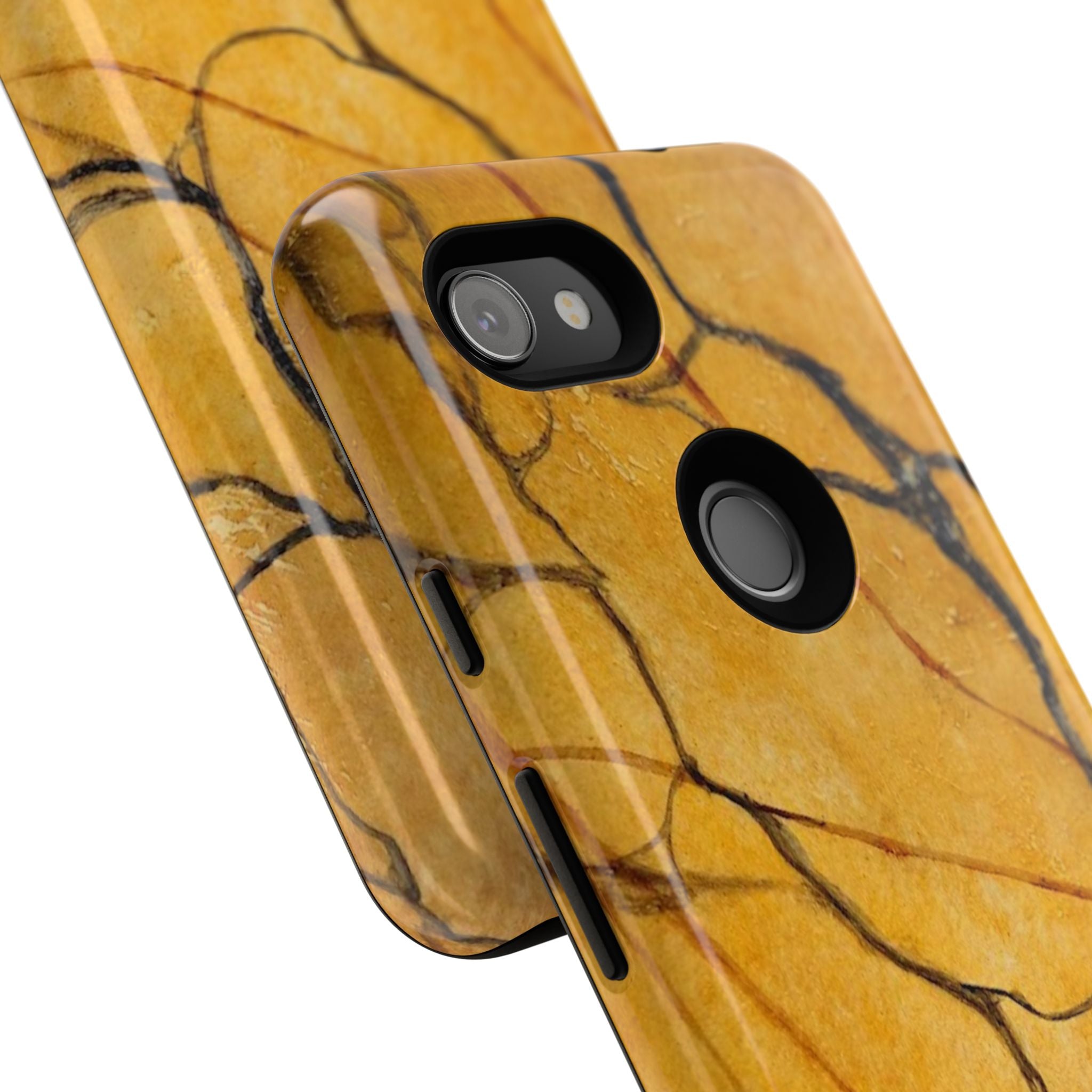 Sexy Gold Marbleized Phone Cases designed by Studio Blitz