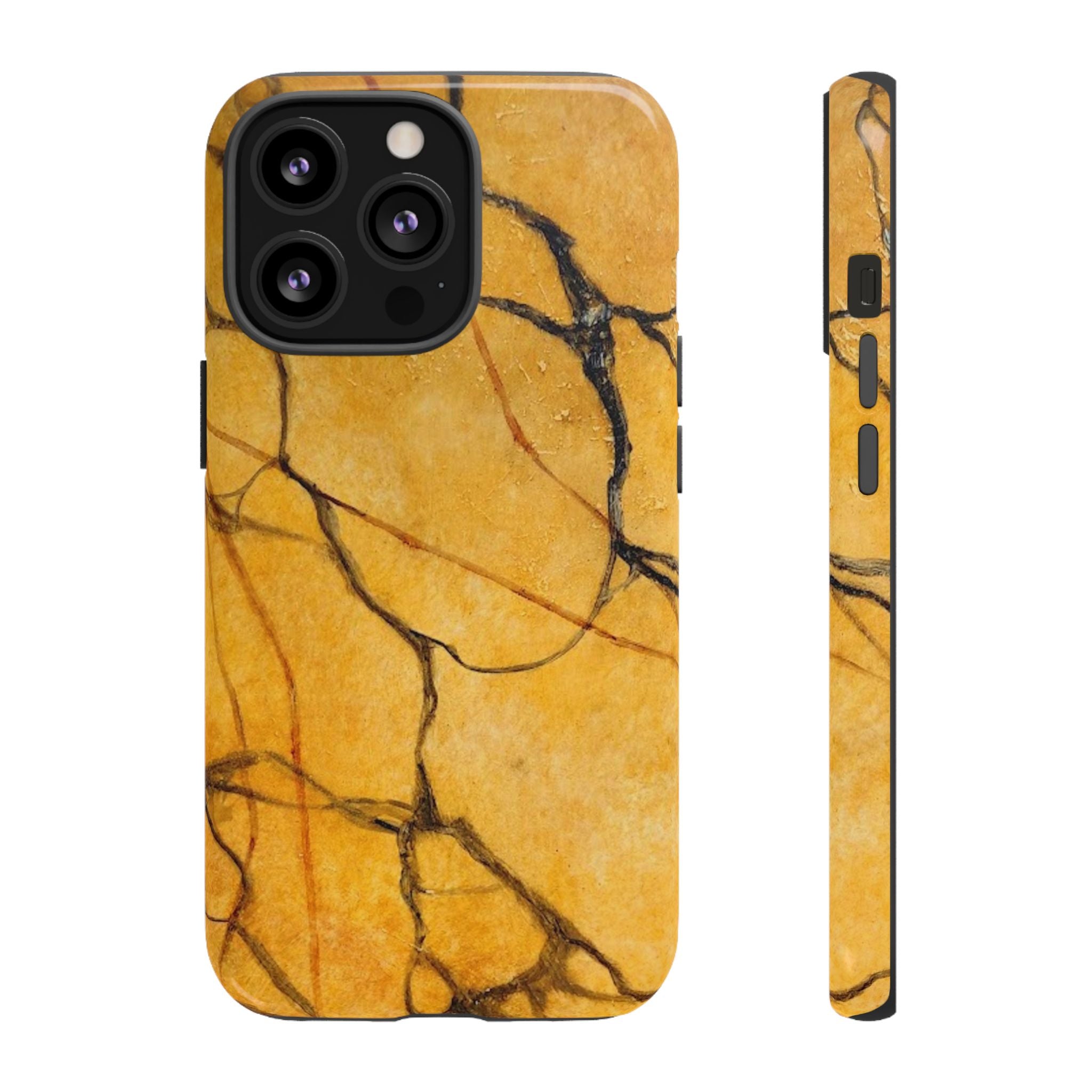 Sexy Gold Marbleized Phone Cases designed by Studio Blitz