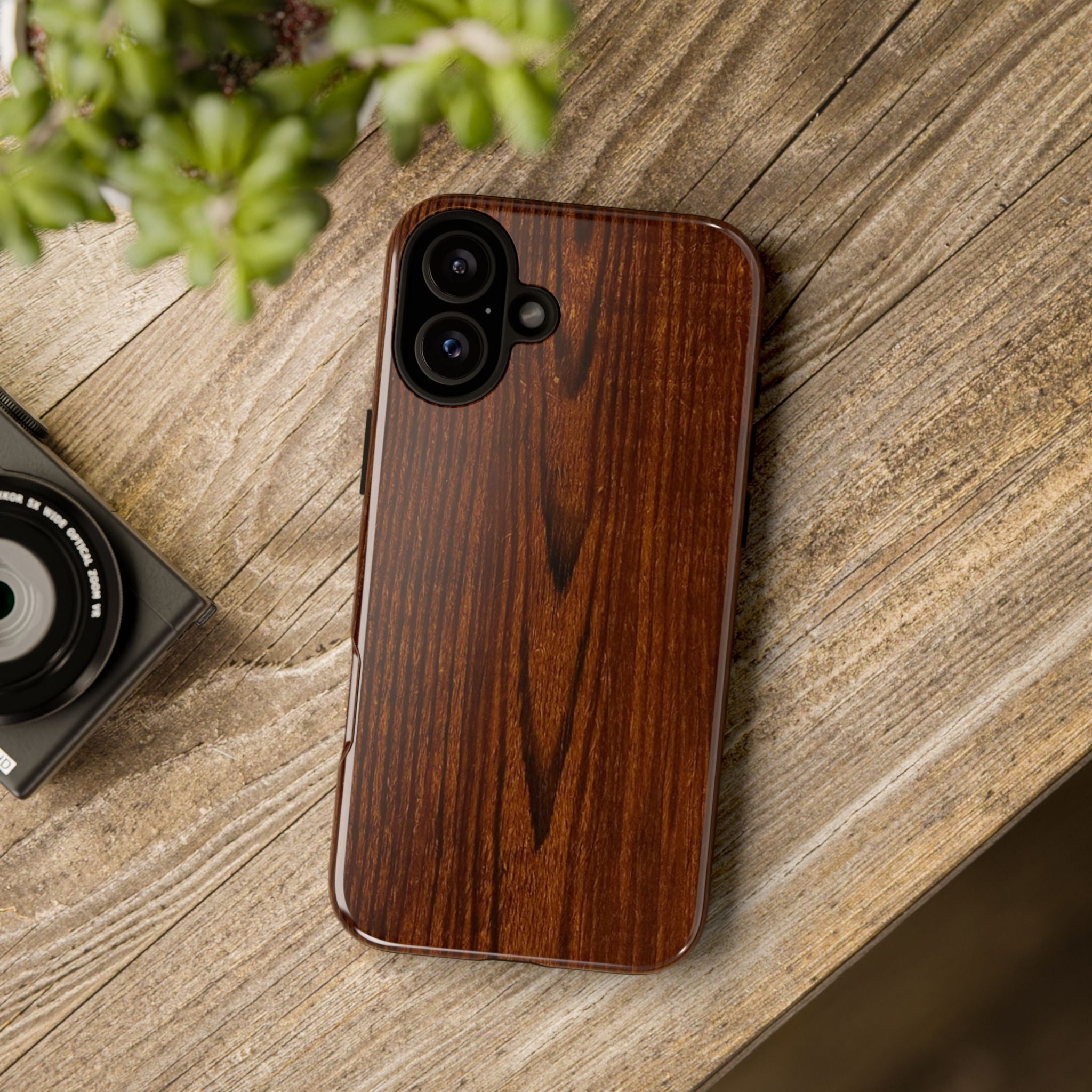 Tough Phone Case in Wooden Design by Studio Blitz