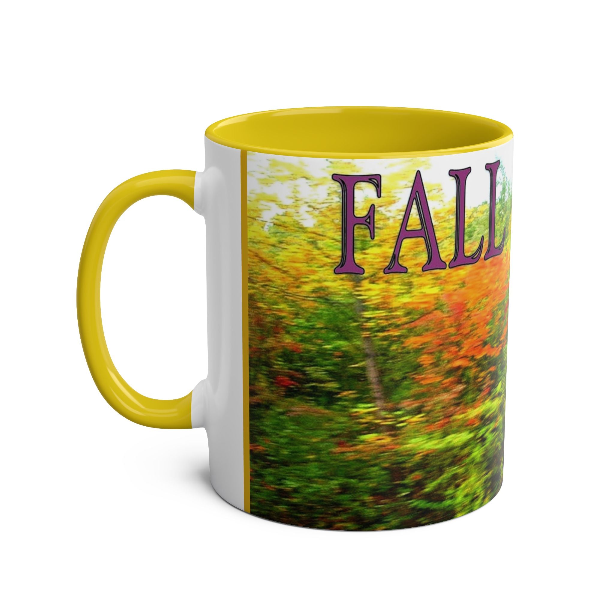Autumn Vibes Two-Tone Coffee Mug, 11oz - Studio Blitz Design
