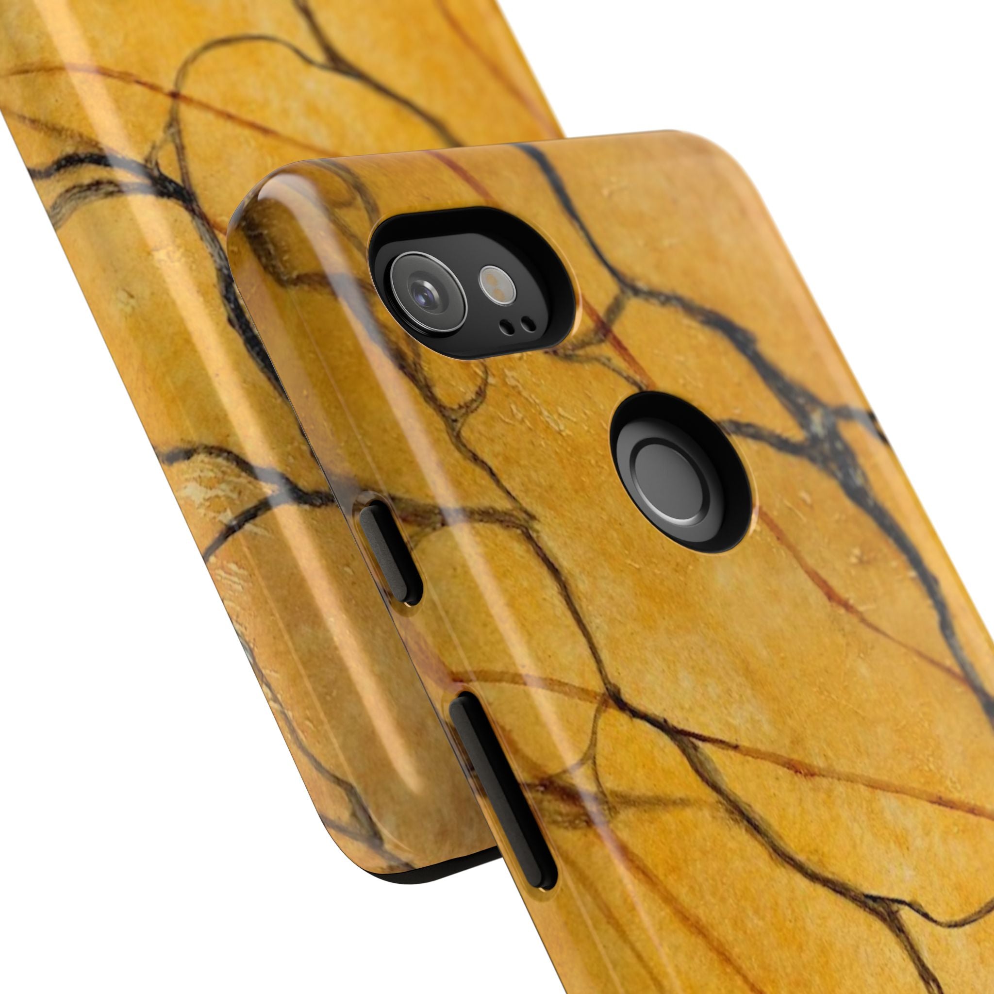Sexy Gold Marbleized Phone Cases designed by Studio Blitz