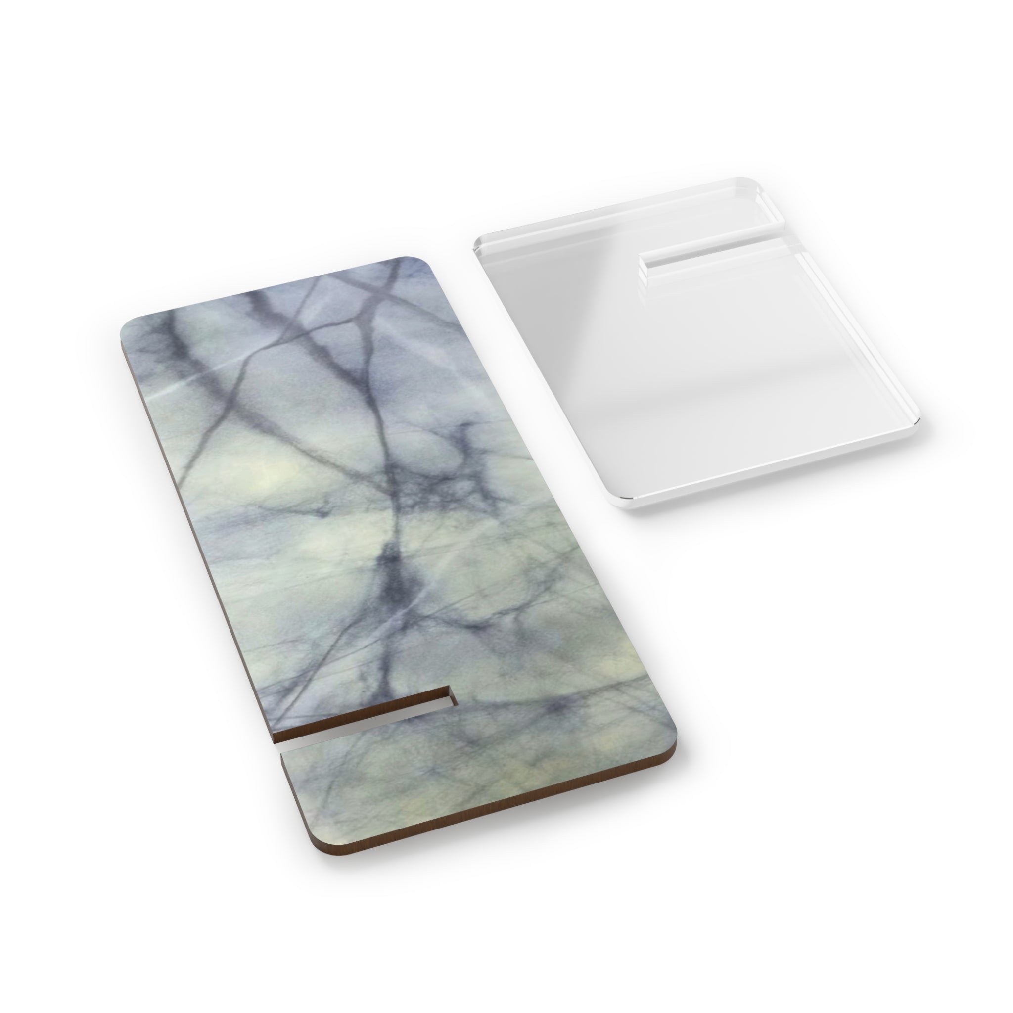 White Marble Design Phone Stand