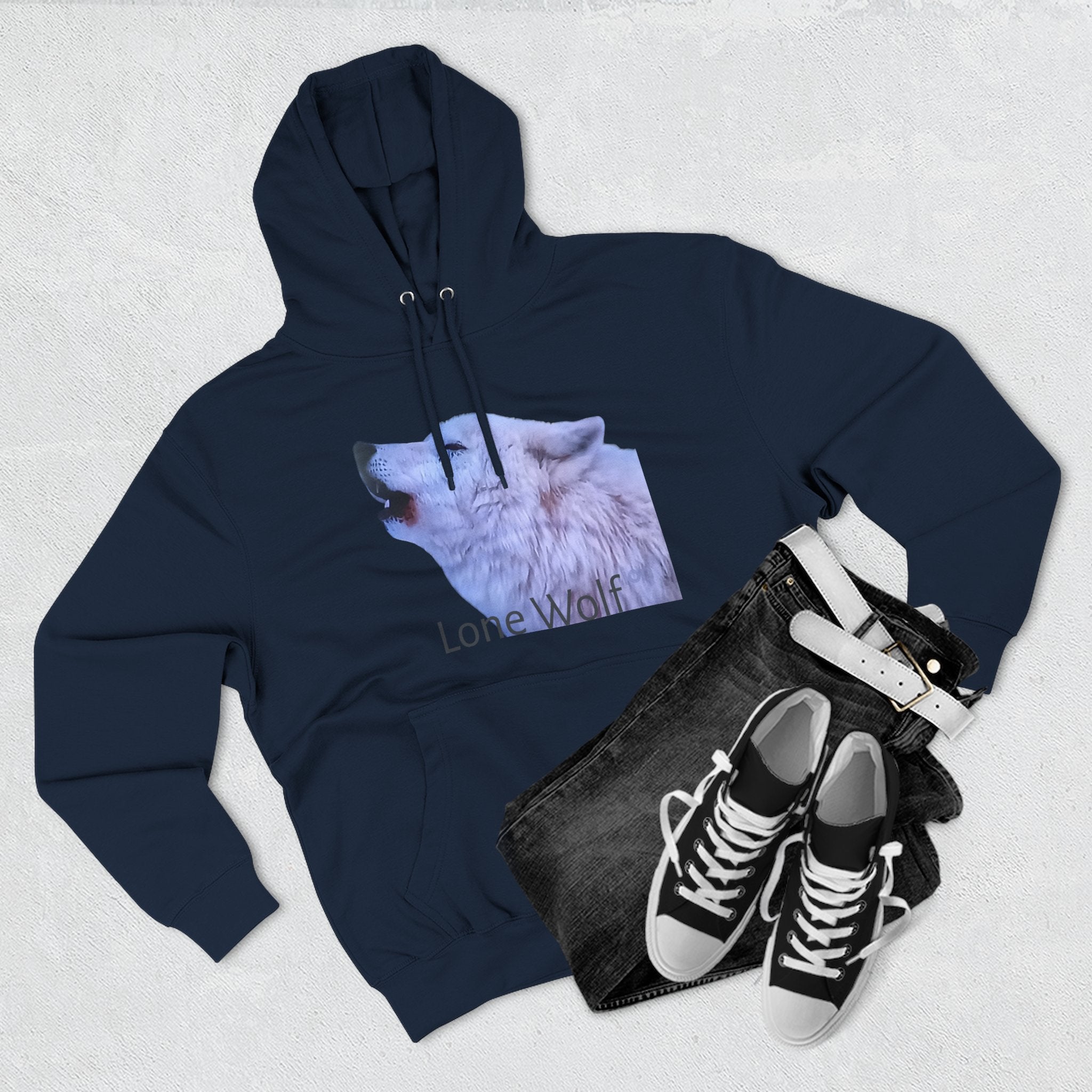 Premium Lone Wolf Hoodie by Studio Blitz
