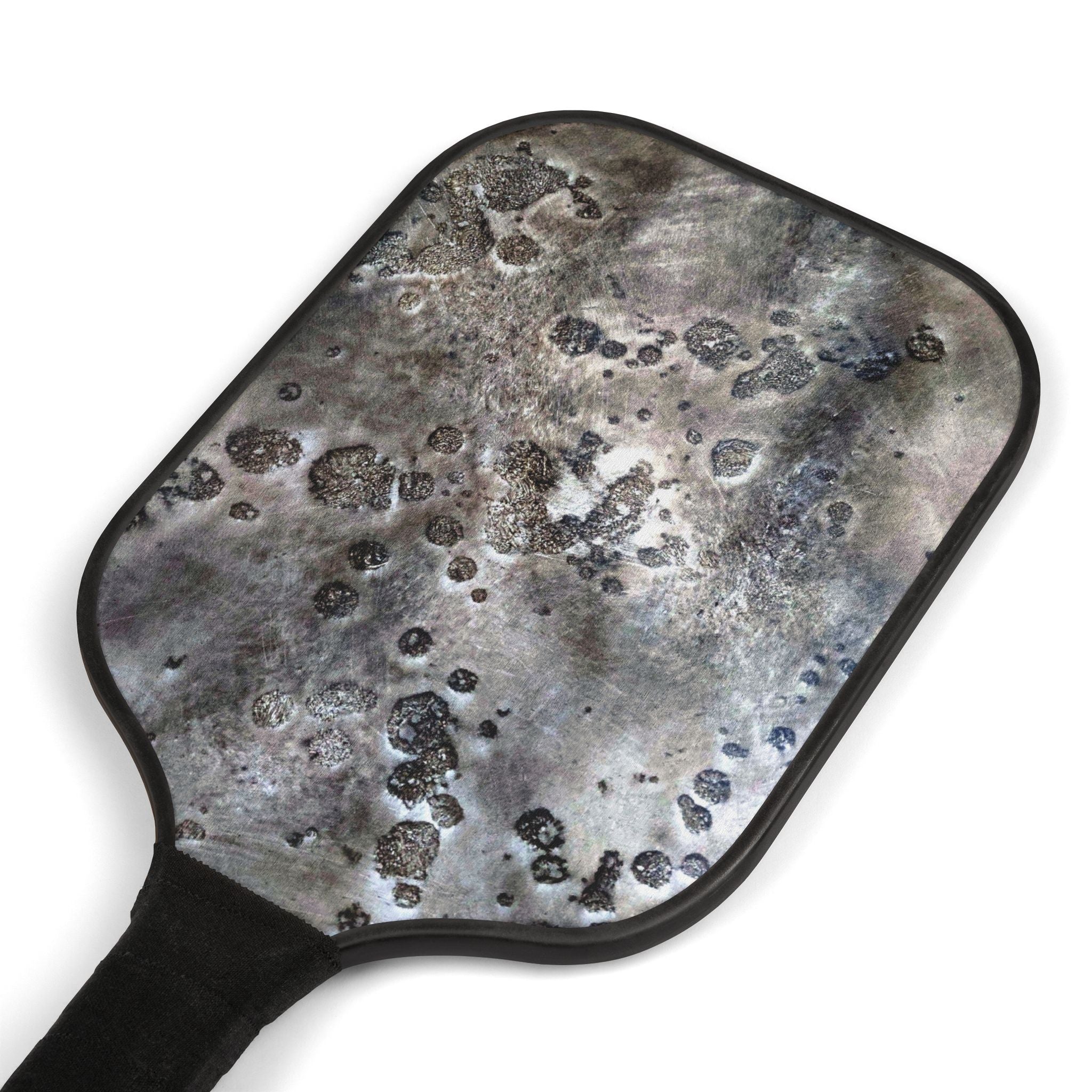 Moon Rock Pickleball Paddle Set Painted by Studio Blitz