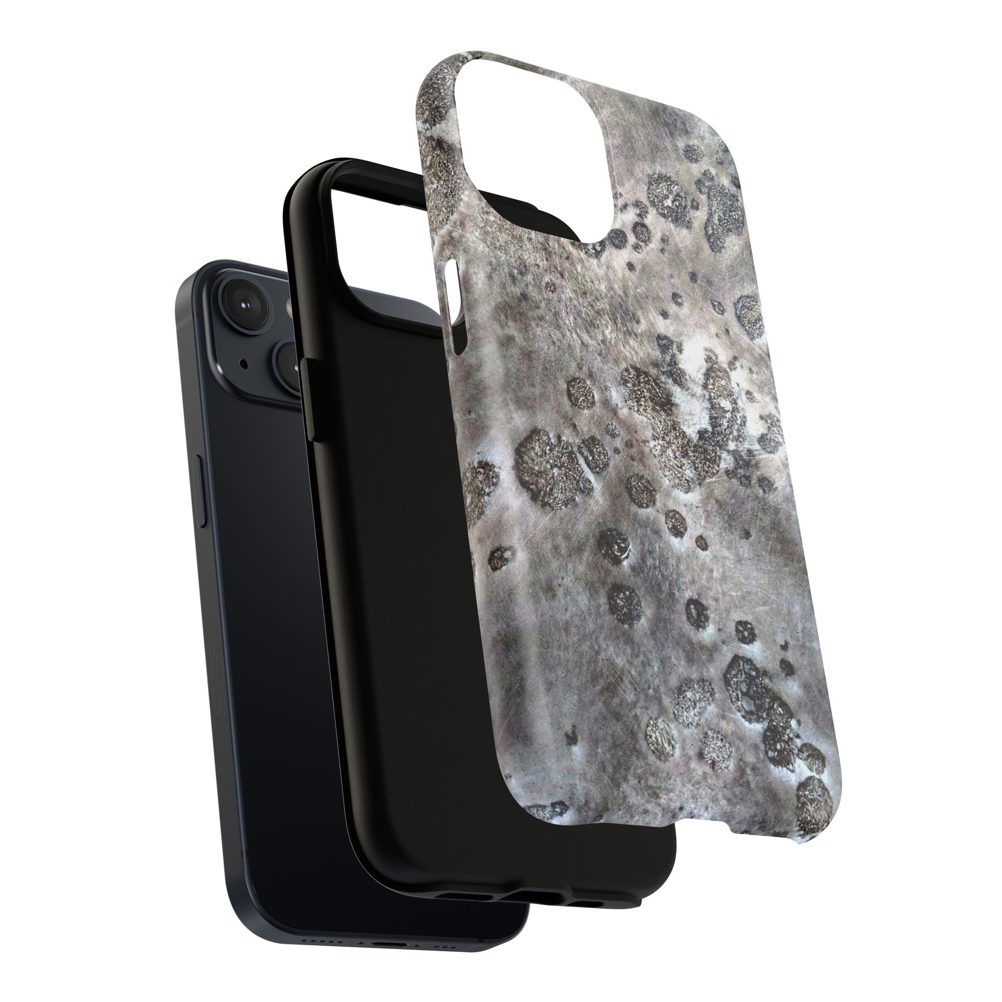 Tough Magnetic Phone Case with Moon Rock Art Design by Studio Blitz