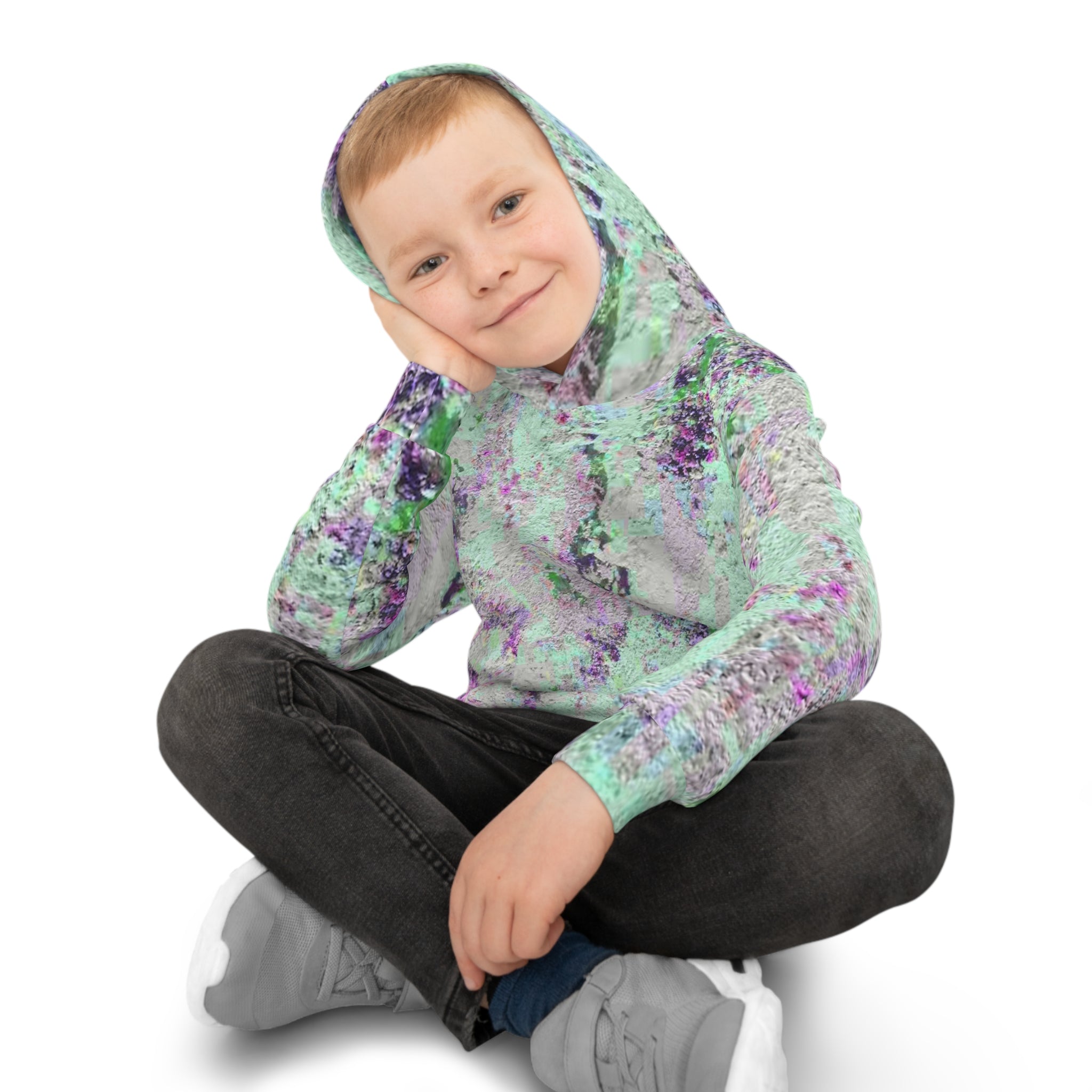 Vibrant Fun Unisex Children's Hoodie Designed by Studio Blitz