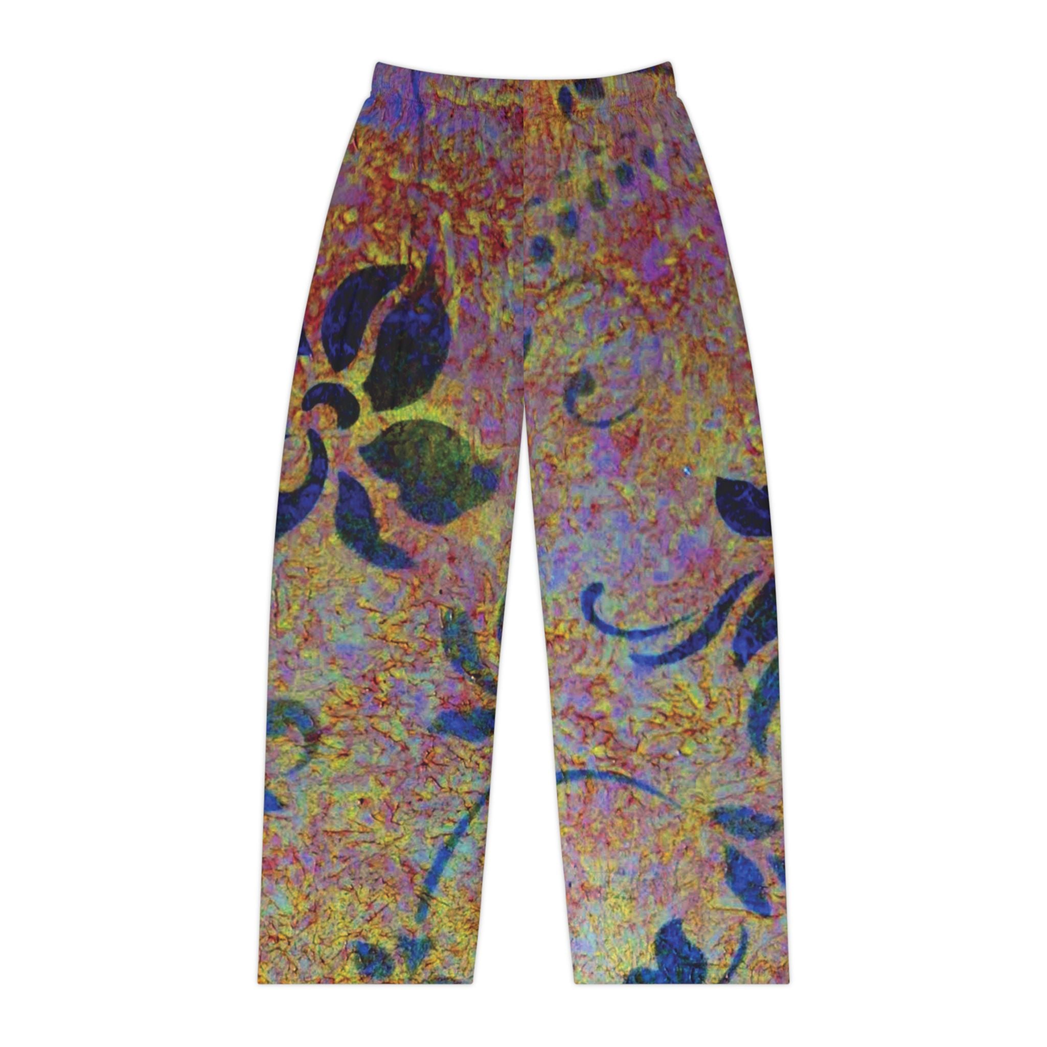 Colorful Floral Women's Pajama Pants designed by Studio Blitz