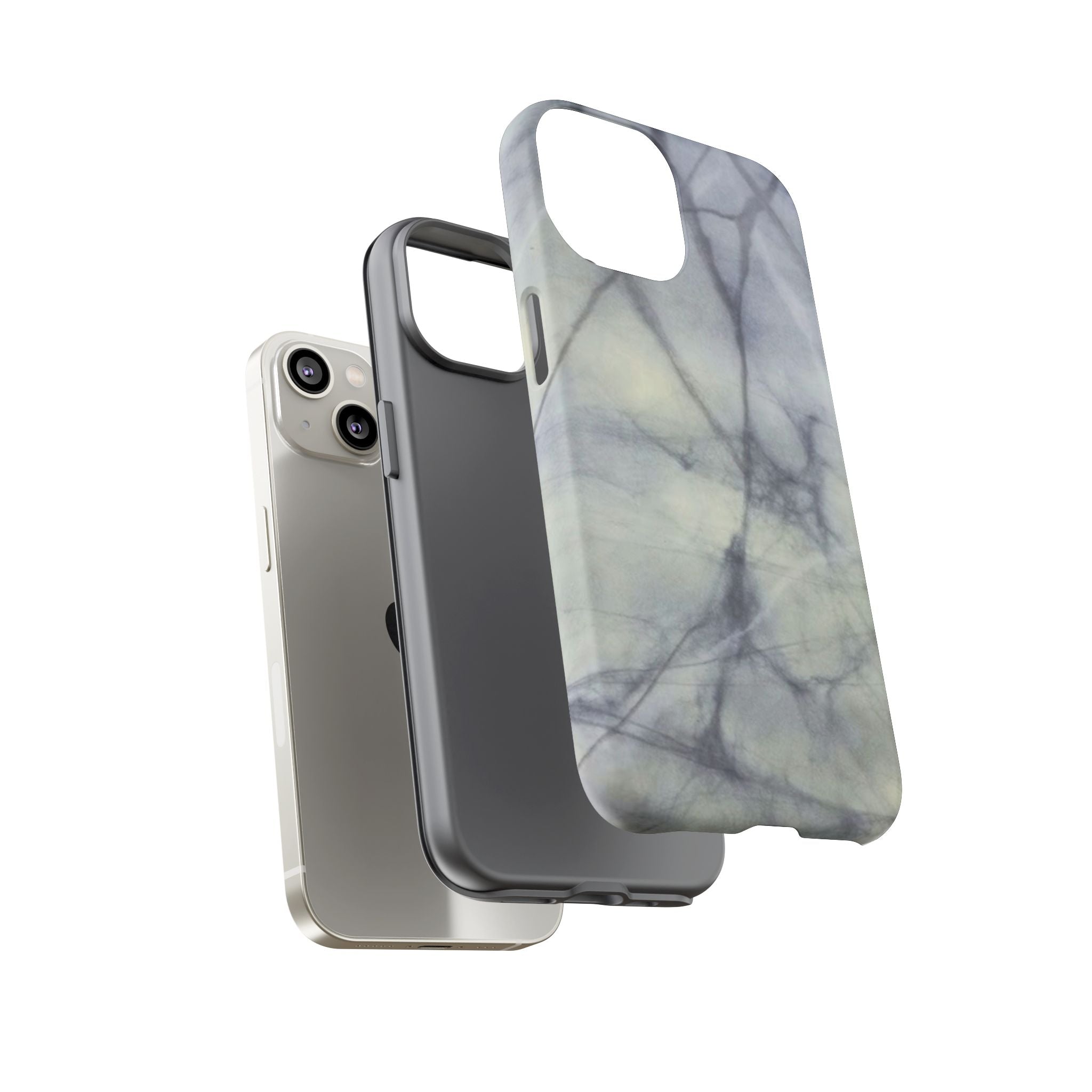 Phone Case, Eye-catching White Marble Look Tough Case by Studio Blitz