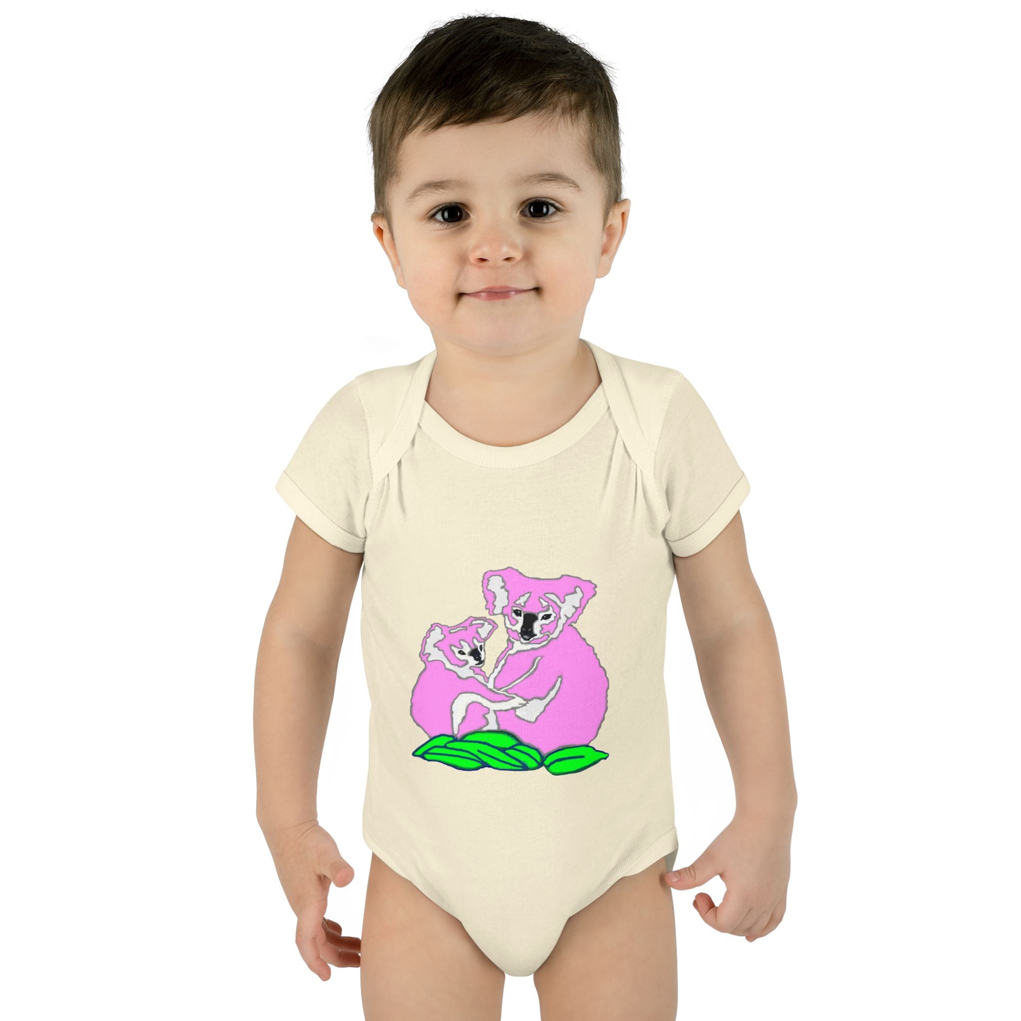 So Cute Pink Koalas designed by Studio Blitz Infant to 24 Mo. Bodysuit