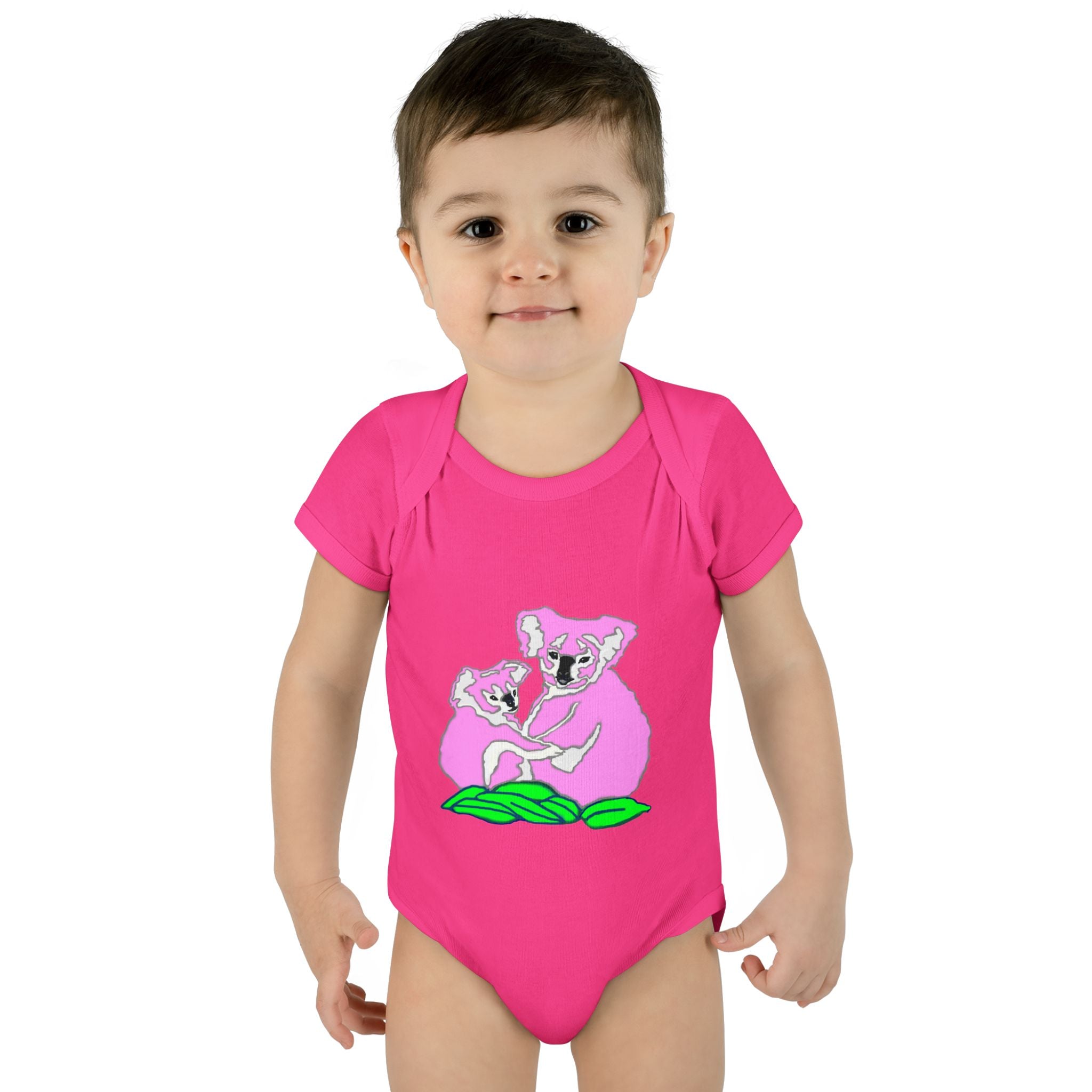 So Cute Pink Koalas designed by Studio Blitz Infant to 24 Mo. Bodysuit