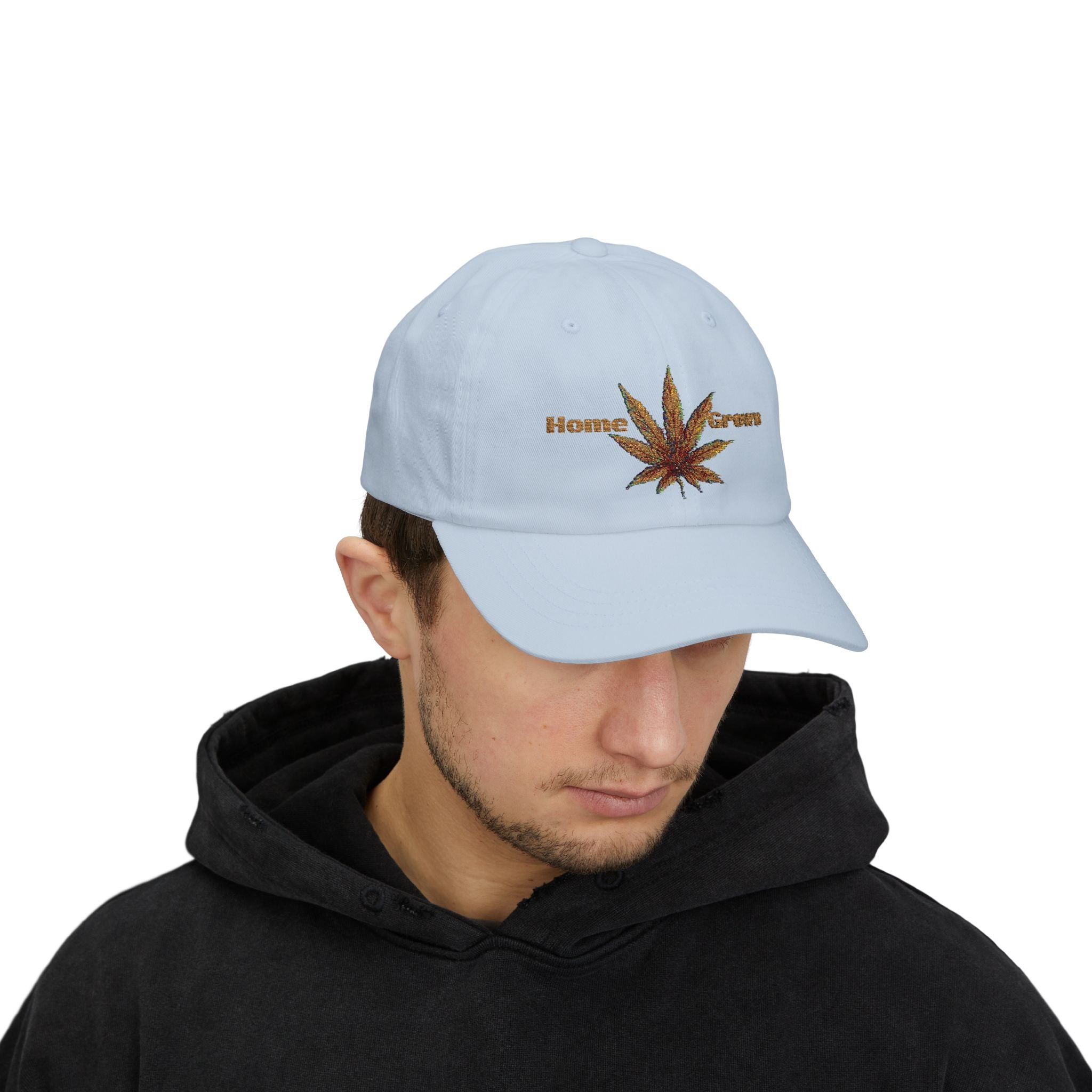 Dad Cap - Home Grown Cannabis Leaf Design by Studio Blitz