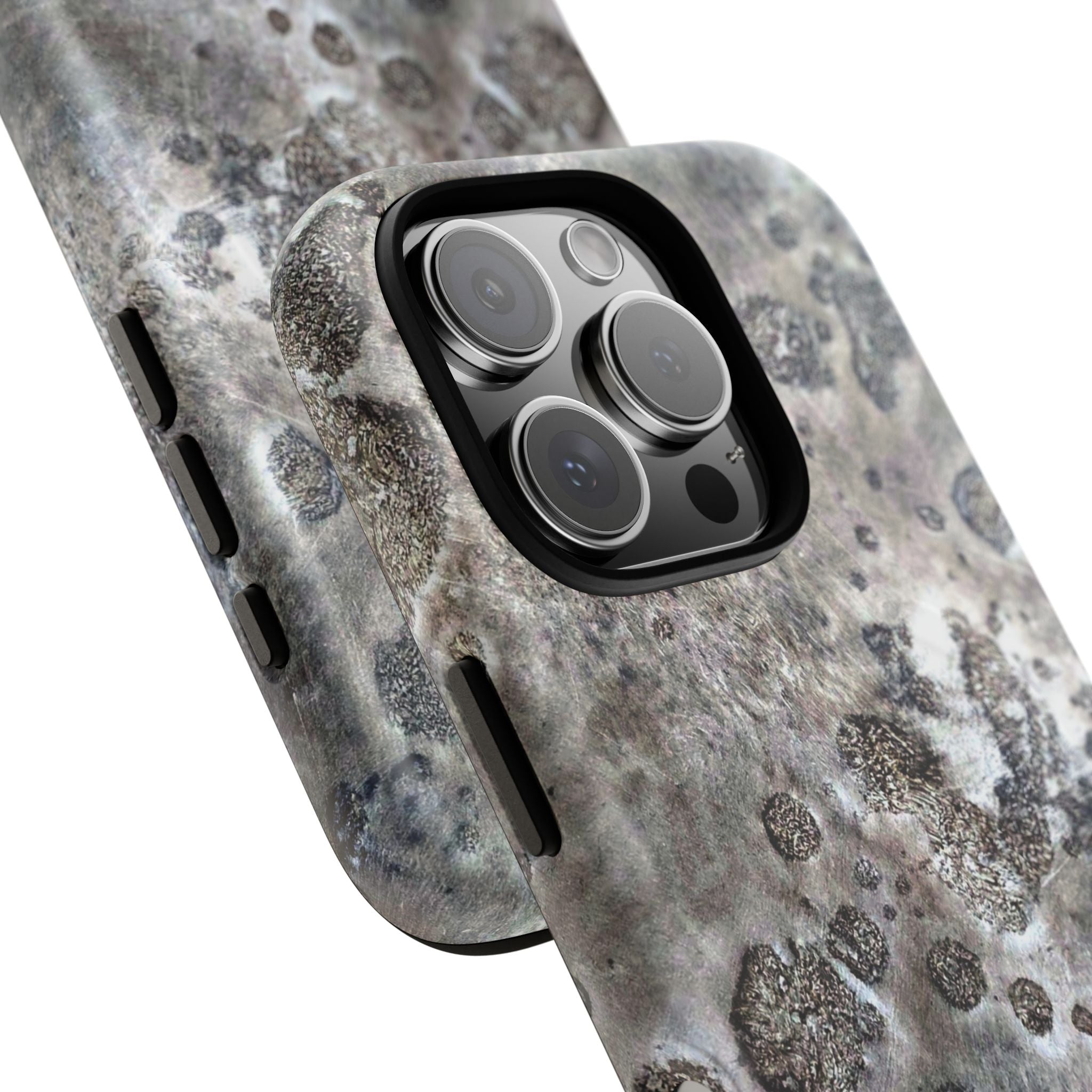 Tough Magnetic Phone Case with Moon Rock Art Design by Studio Blitz