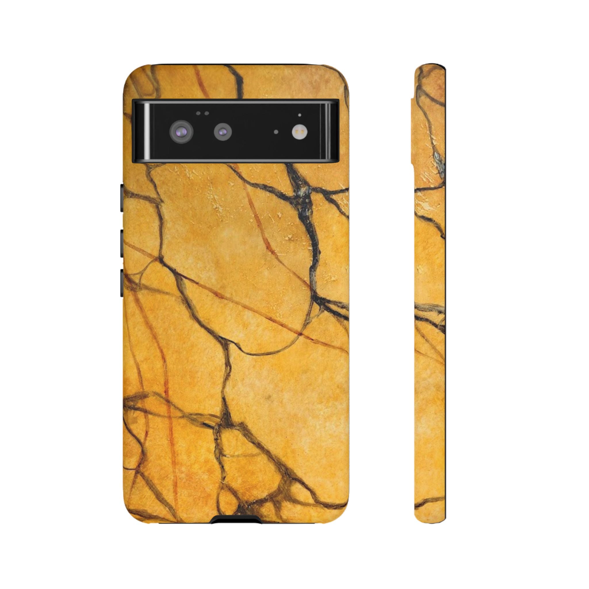 Sexy Gold Marbleized Phone Cases designed by Studio Blitz